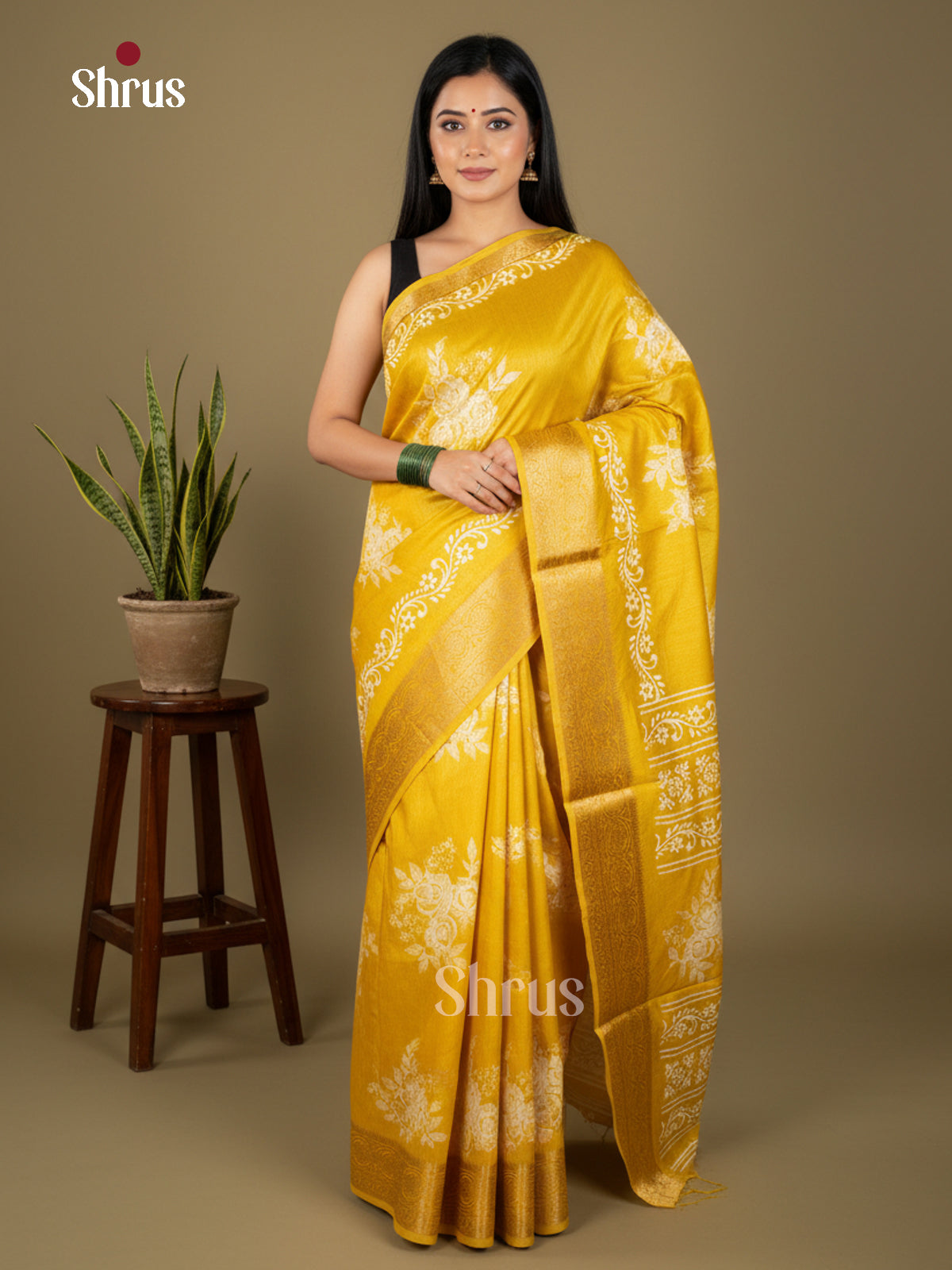 EBS04067 - Semi Crepe - Saree - Shop on Shrus.com