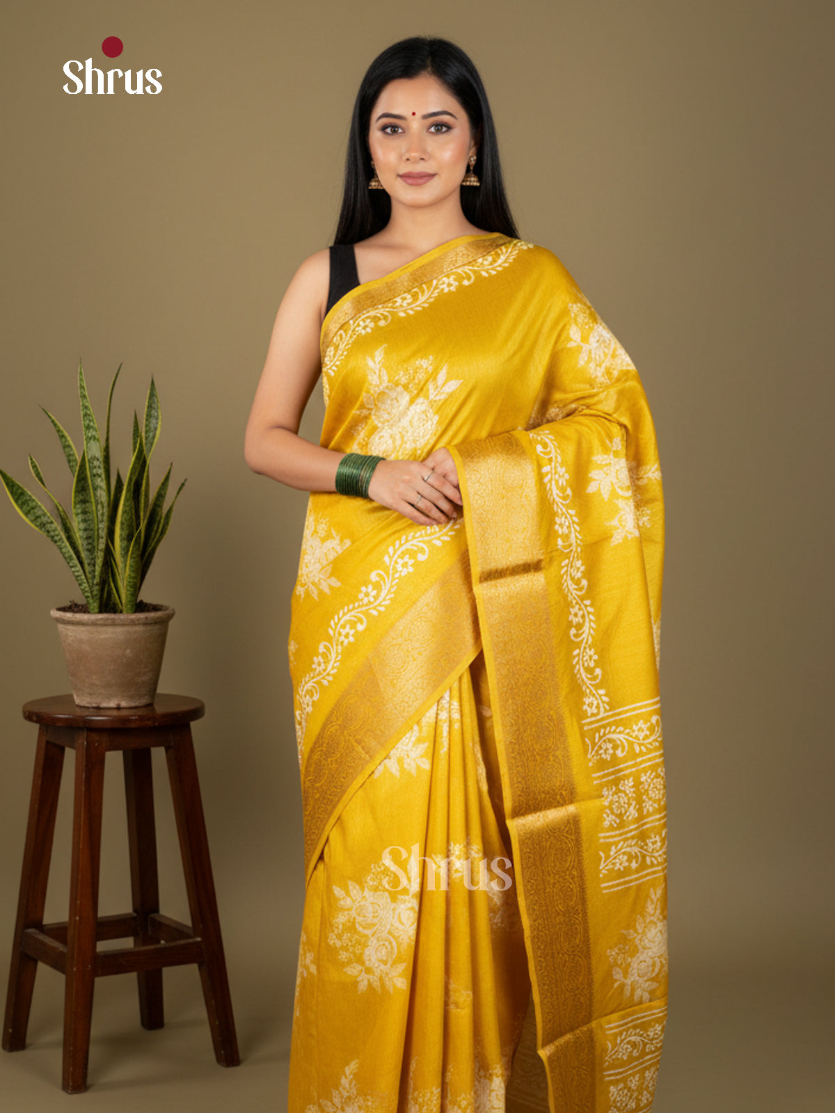 EBS04067 - Semi Crepe - Saree - Shop on Shrus.com