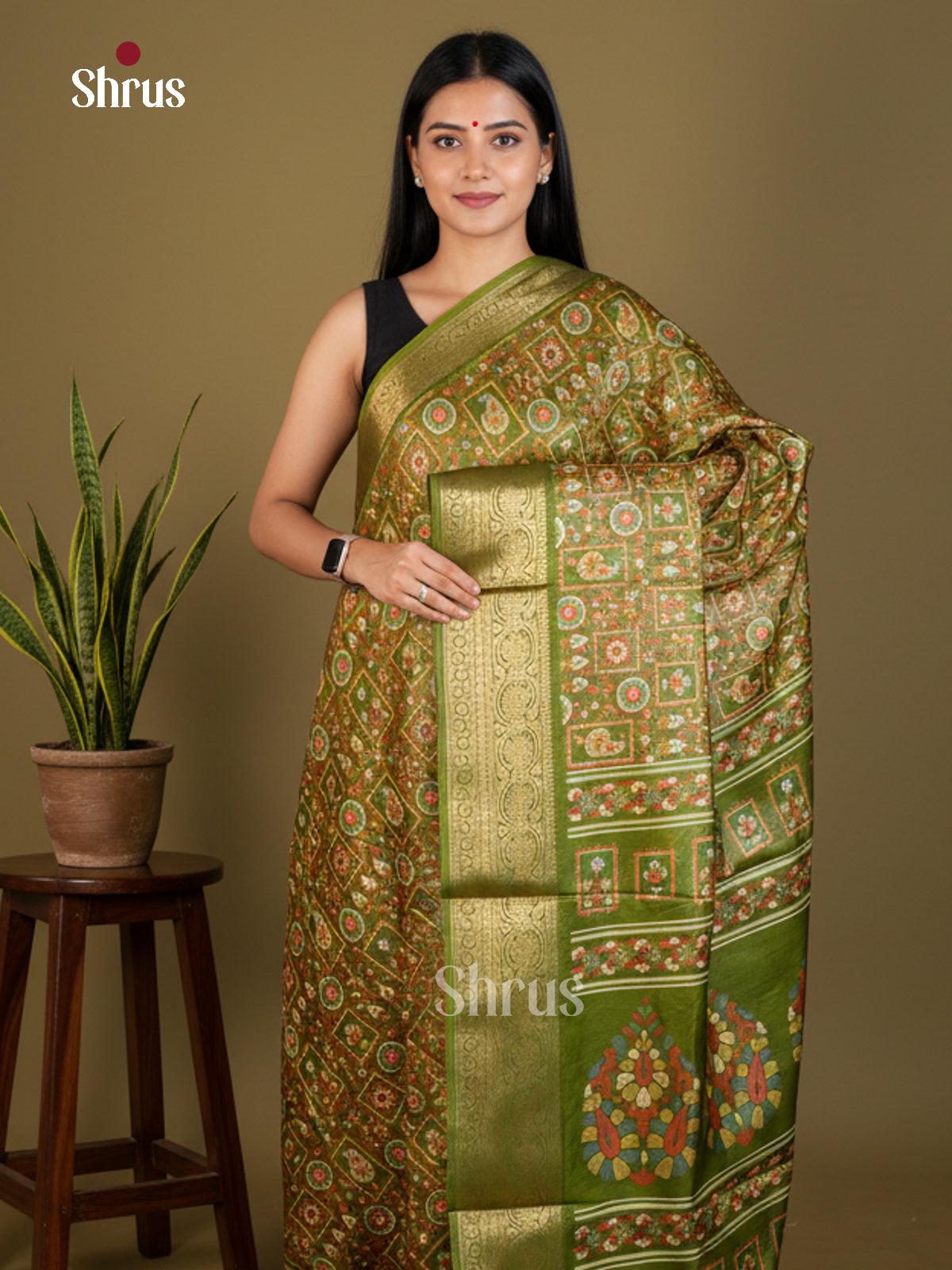EBS04070 - Semi Crepe - Saree - Shop on Shrus.com