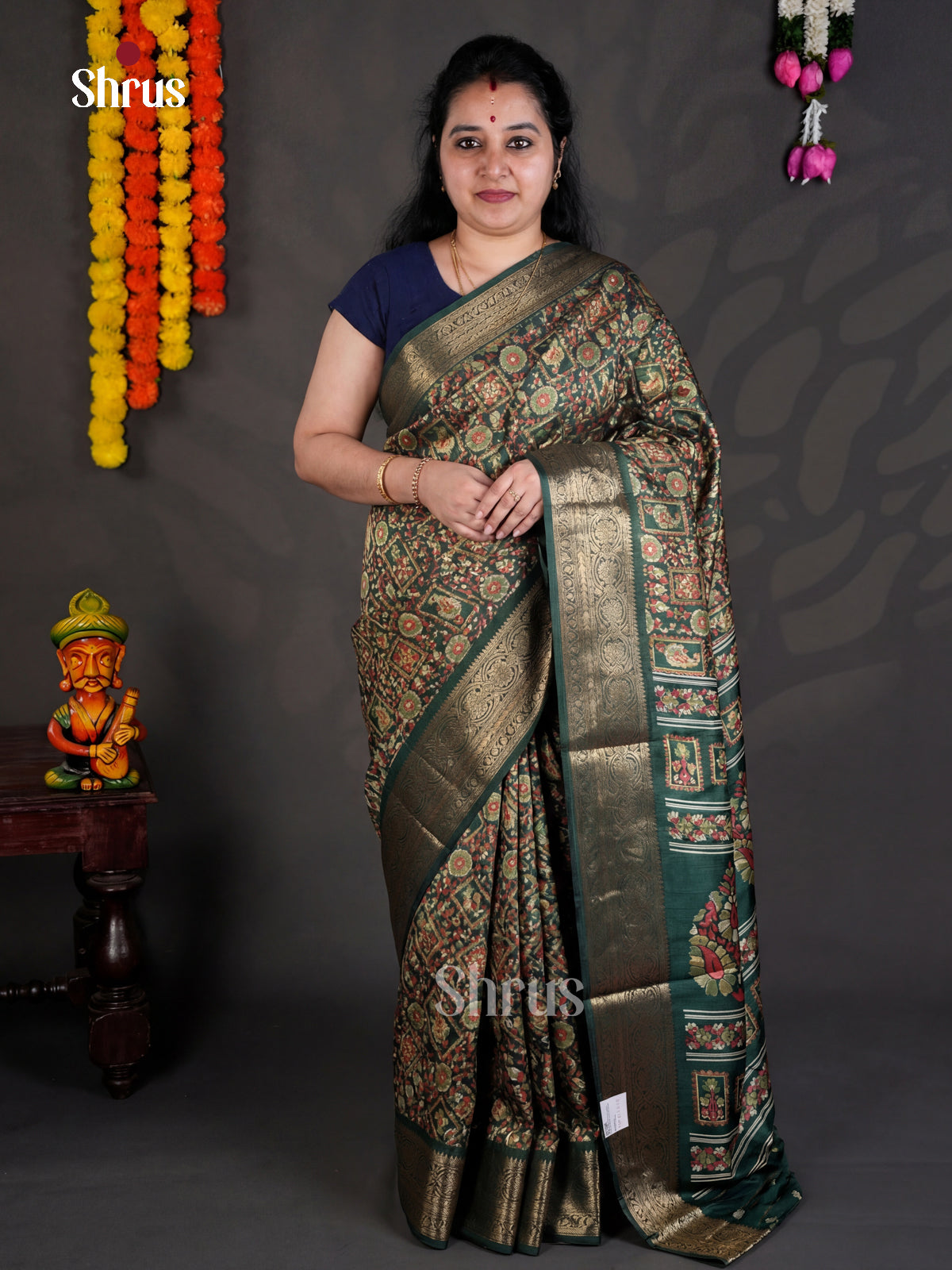 EBS04071 - Semi Crepe - Saree - Shop on Shrus.com