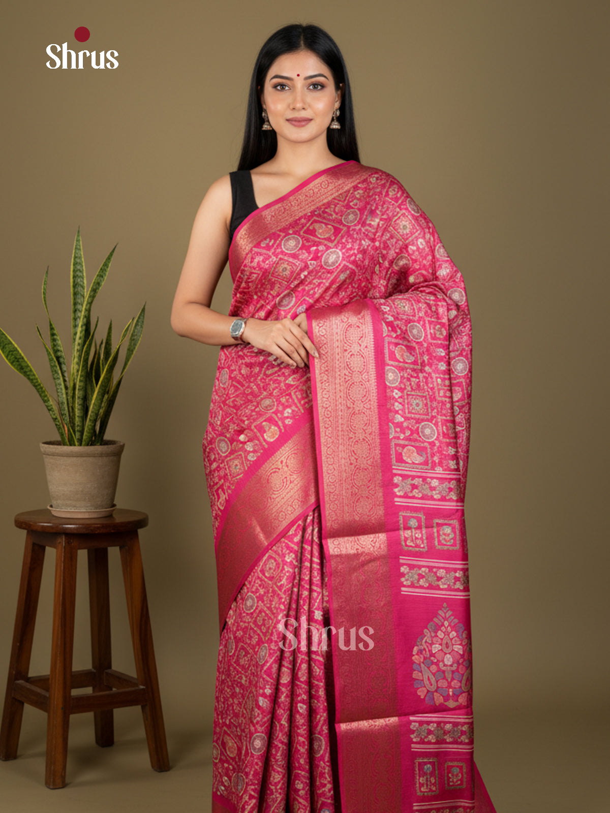 EBS04072 - Semi Crepe - Saree - Shop on Shrus.com