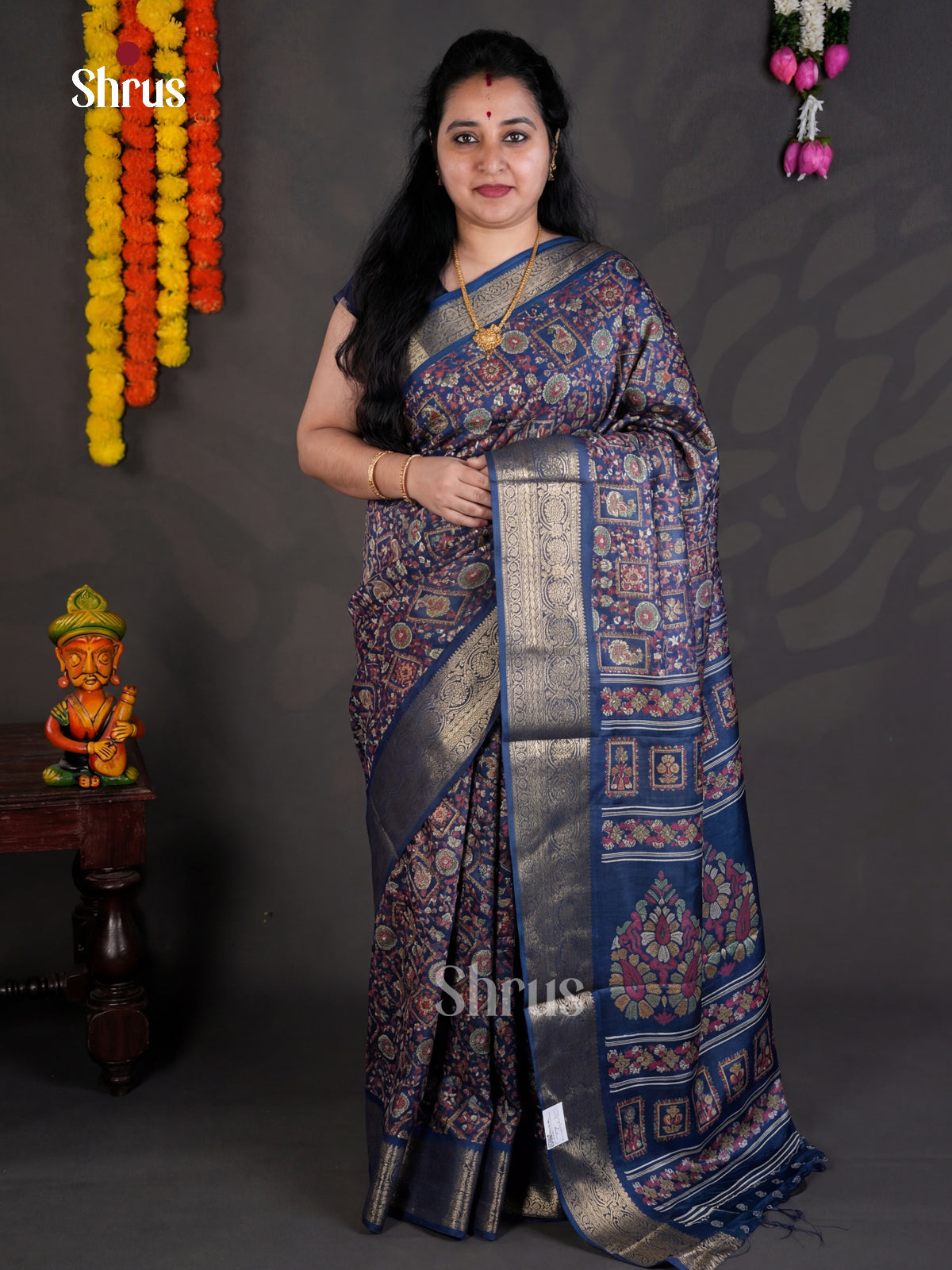 EBS04073 - Semi Crepe - Saree - Shop on Shrus.com