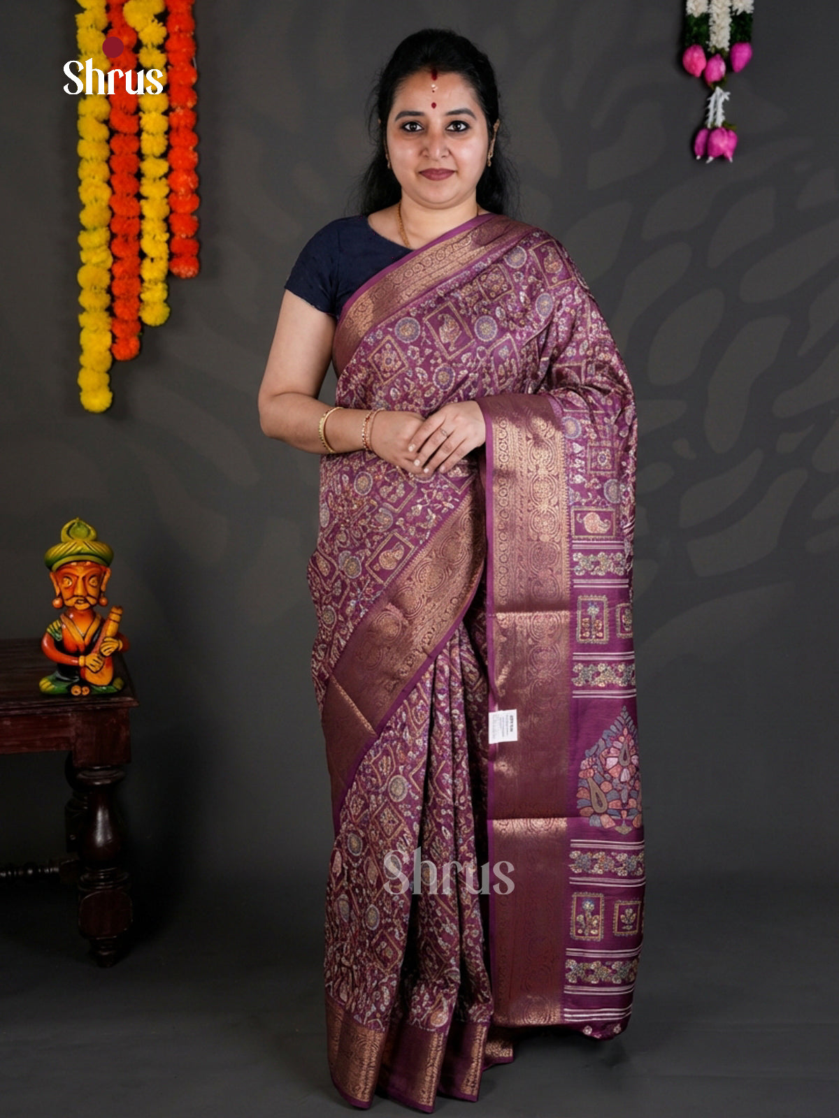 EBS04074 - Semi Crepe - Saree - Shop on Shrus.com