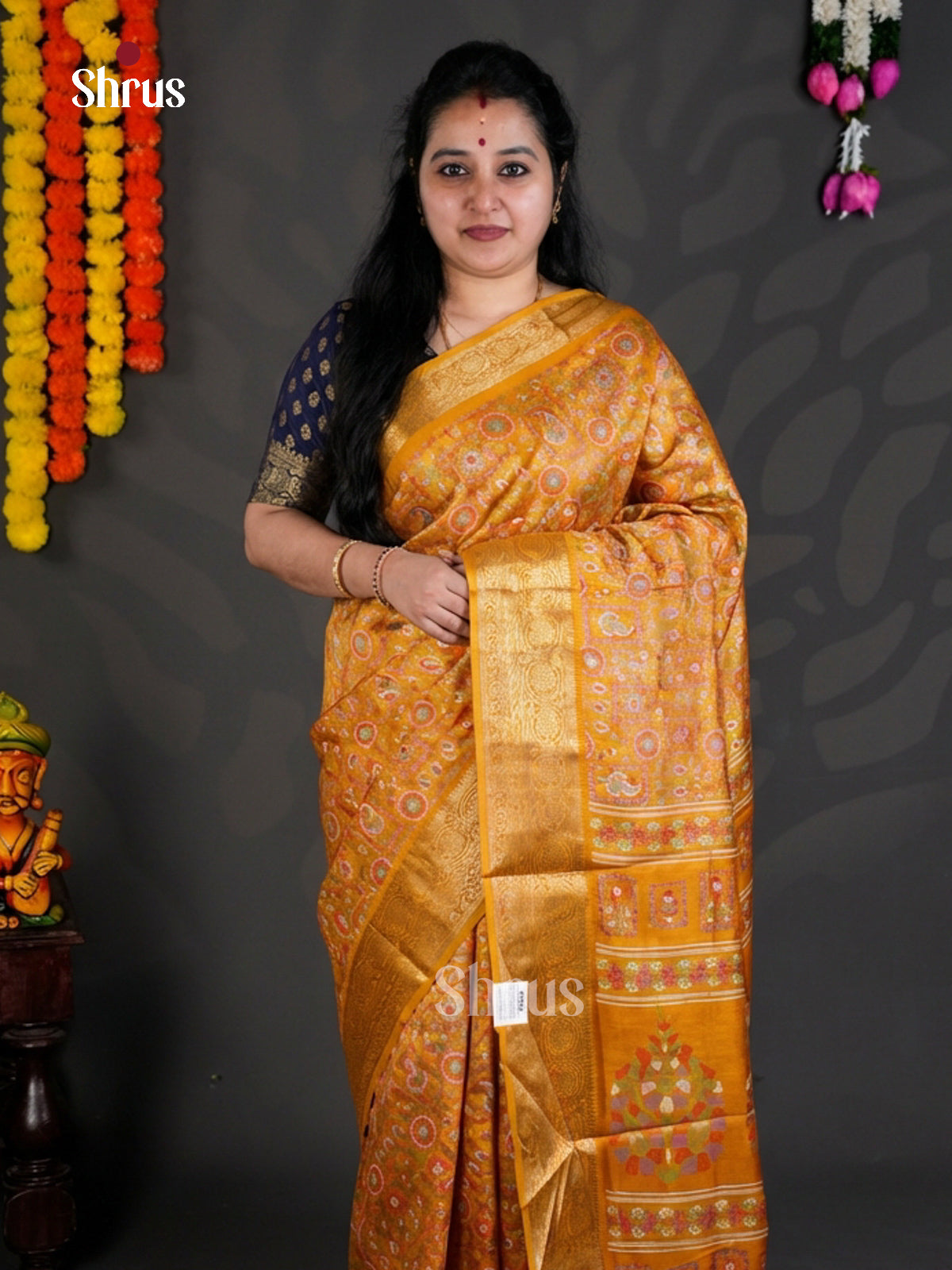 EBS04086 - Semi Crepe - Saree - Shop on Shrus.com