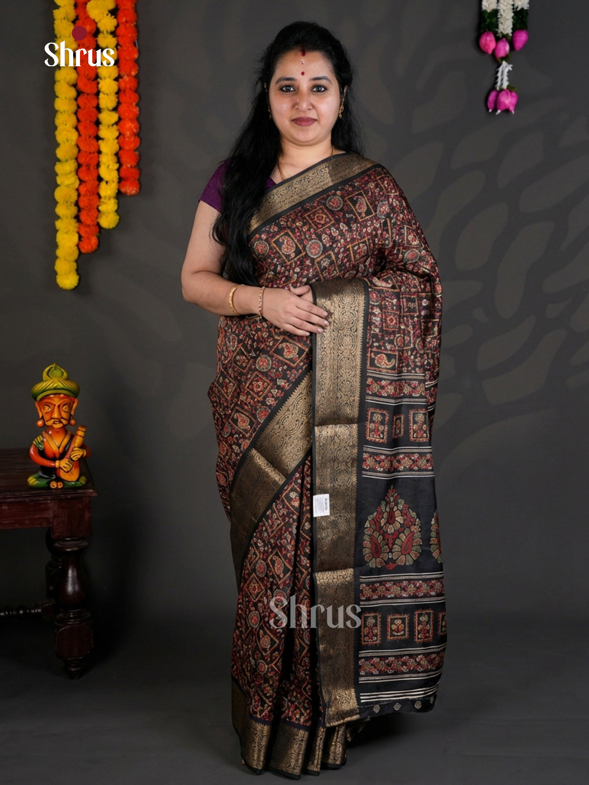 EBS04087 - Semi Crepe - Saree - Shop on Shrus.com