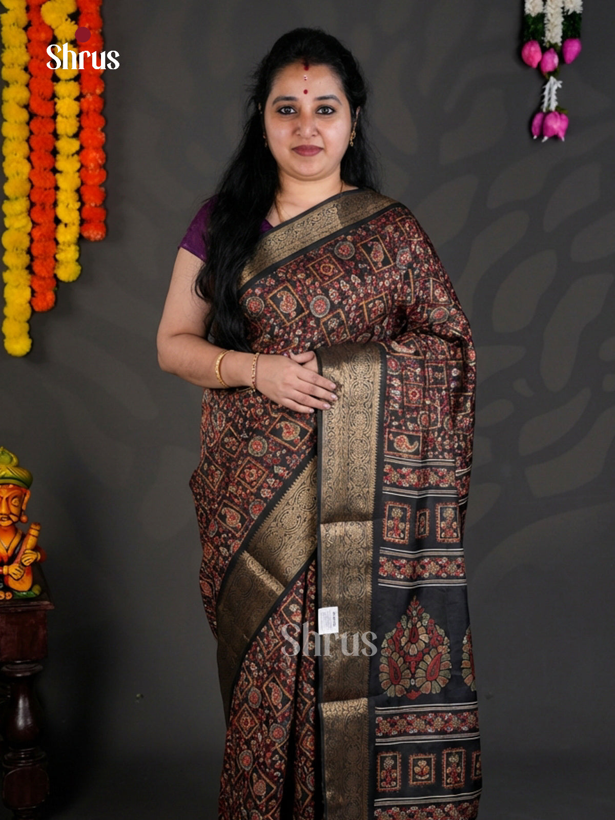 EBS04087 - Semi Crepe - Saree - Shop on Shrus.com