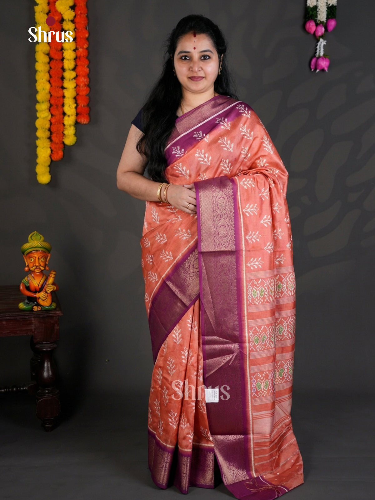 EBS04093 - Semi Crepe - Saree - Shop on Shrus.com
