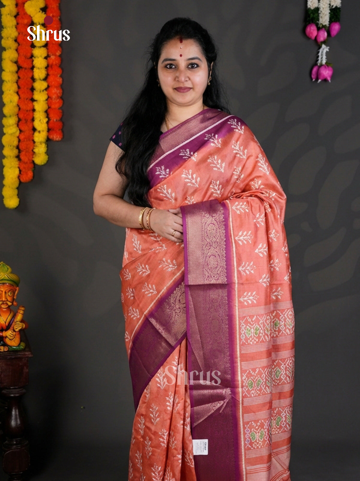 EBS04093 - Semi Crepe - Saree - Shop on Shrus.com