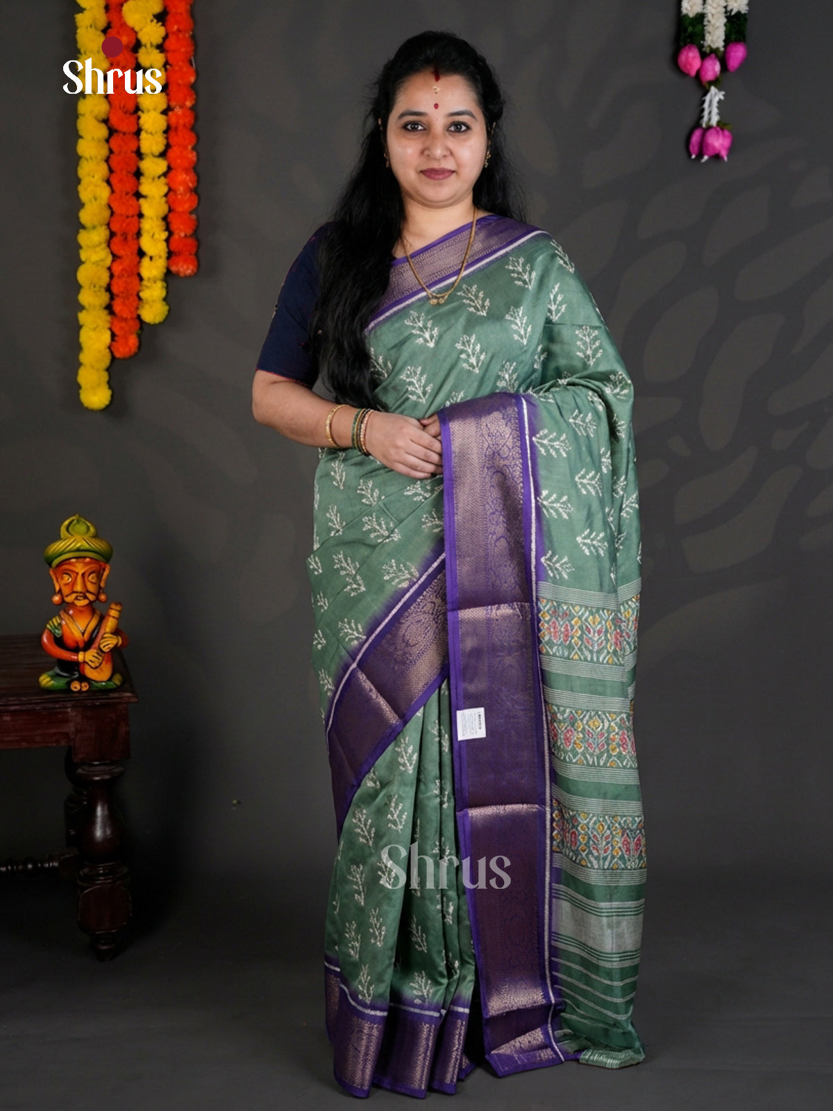 EBS04095 - Semi Crepe - Saree - Shop on Shrus.com