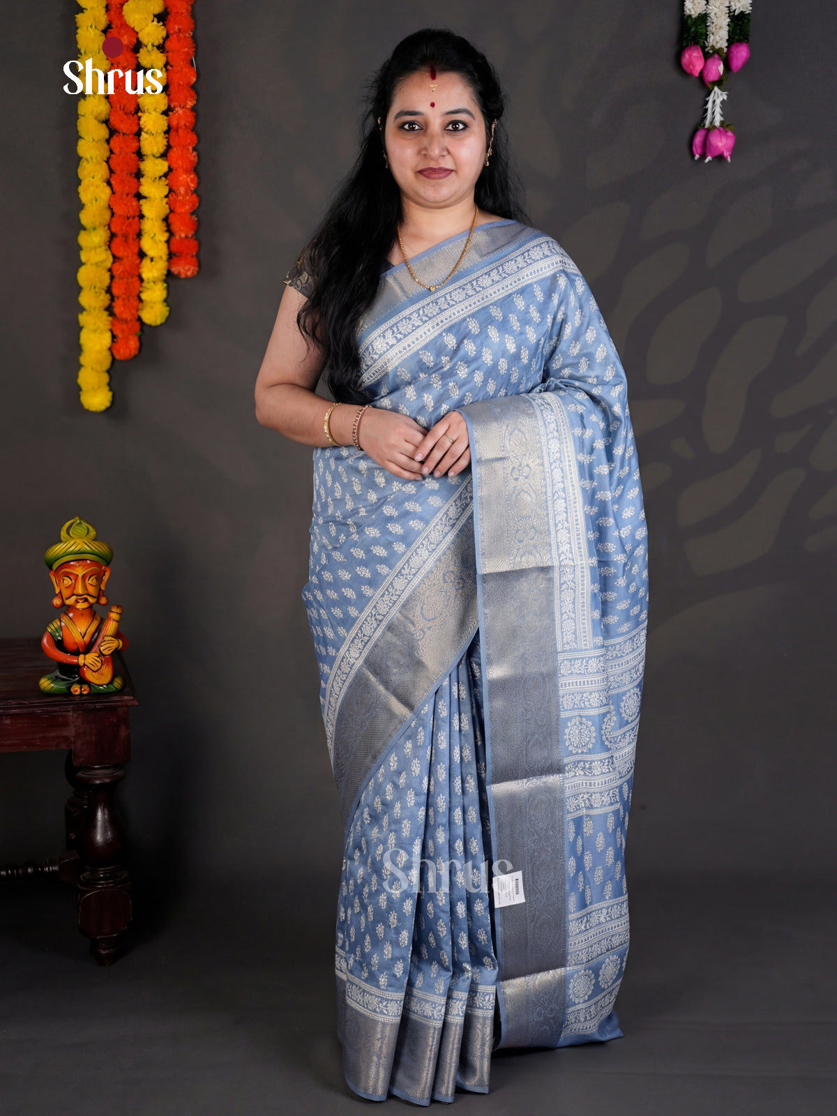EBS04098 - Semi Crepe - Saree - Shop on Shrus.com
