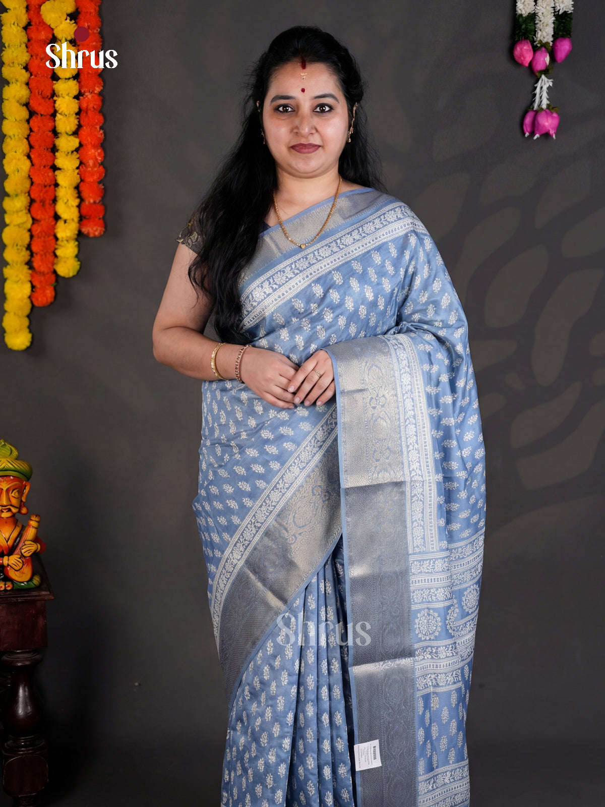 EBS04098 - Semi Crepe - Saree - Shop on Shrus.com