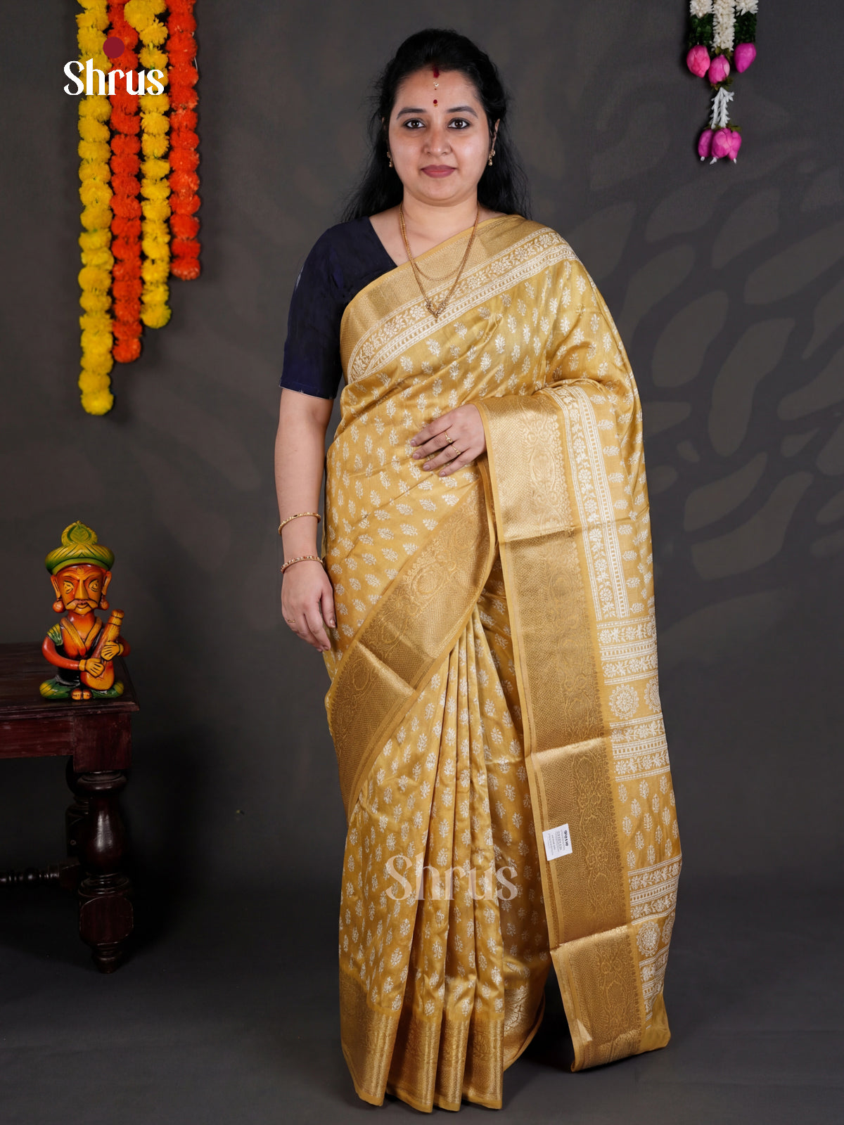 EBS04100 - Semi Crepe - Saree - Shop on Shrus.com