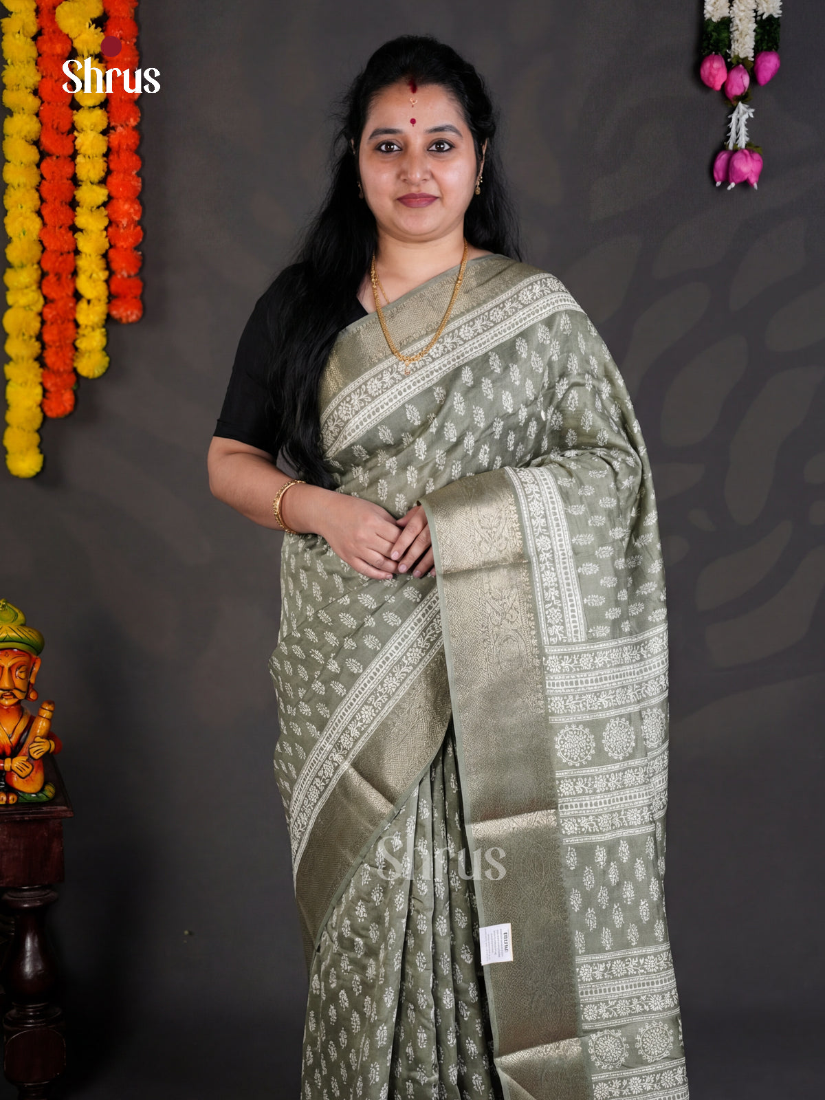 EBS04104 - Semi Crepe - Saree - Shop on Shrus.com