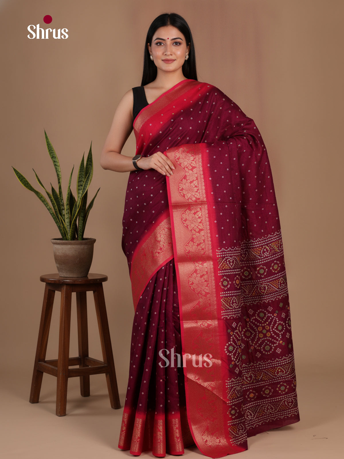 EBS04106 - Semi Crepe - Saree - Shop on Shrus.com