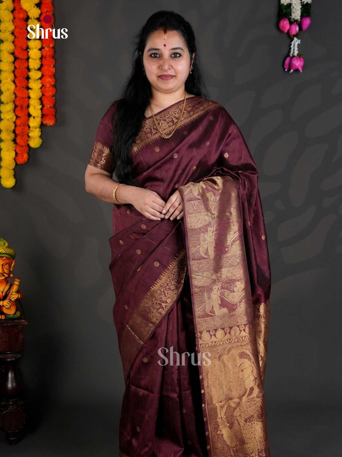 EBS04178 - Semi Tussar - Saree - Shop on Shrus.com