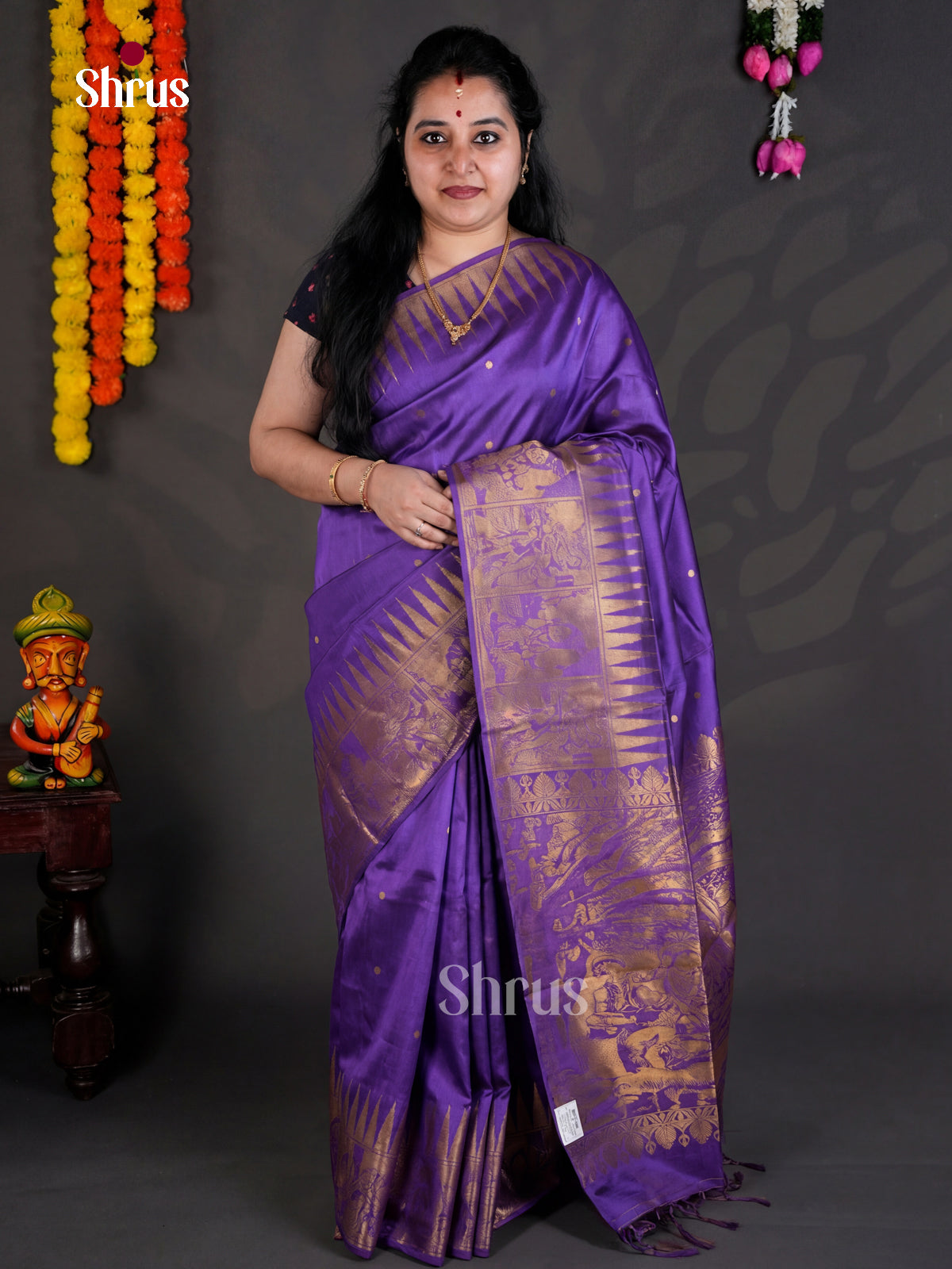 EBS04185 - Semi Tussar - Saree - Shop on Shrus.com