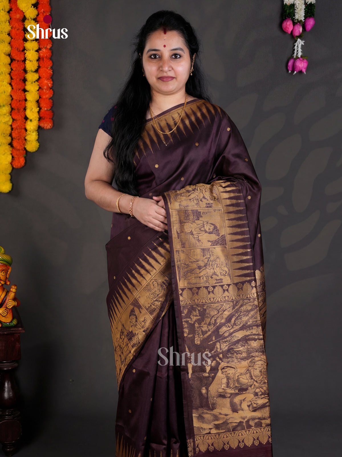 EBS04195 - Semi Tussar - Saree - Shop on Shrus.com