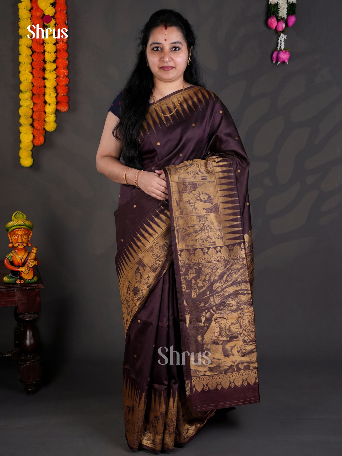 EBS04195 - Semi Tussar - Saree - Shop on Shrus.com