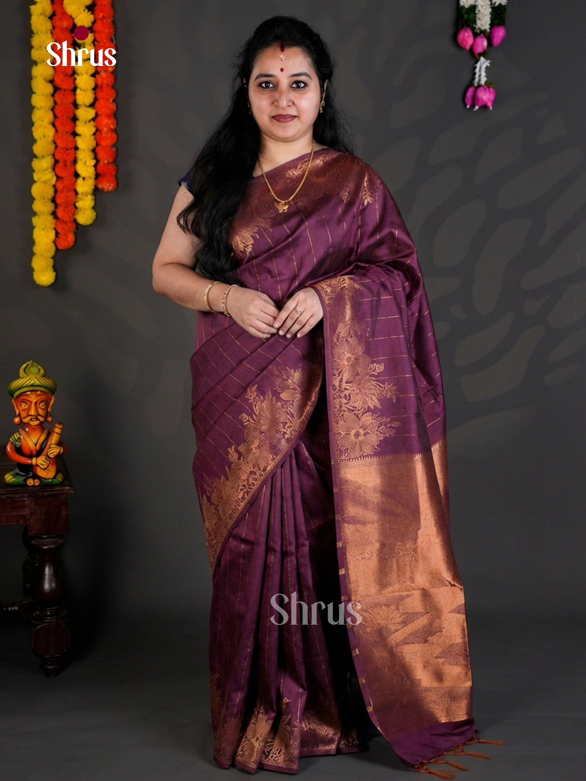 EBS04201 - Semi Tussar - Saree - Shop on Shrus.com