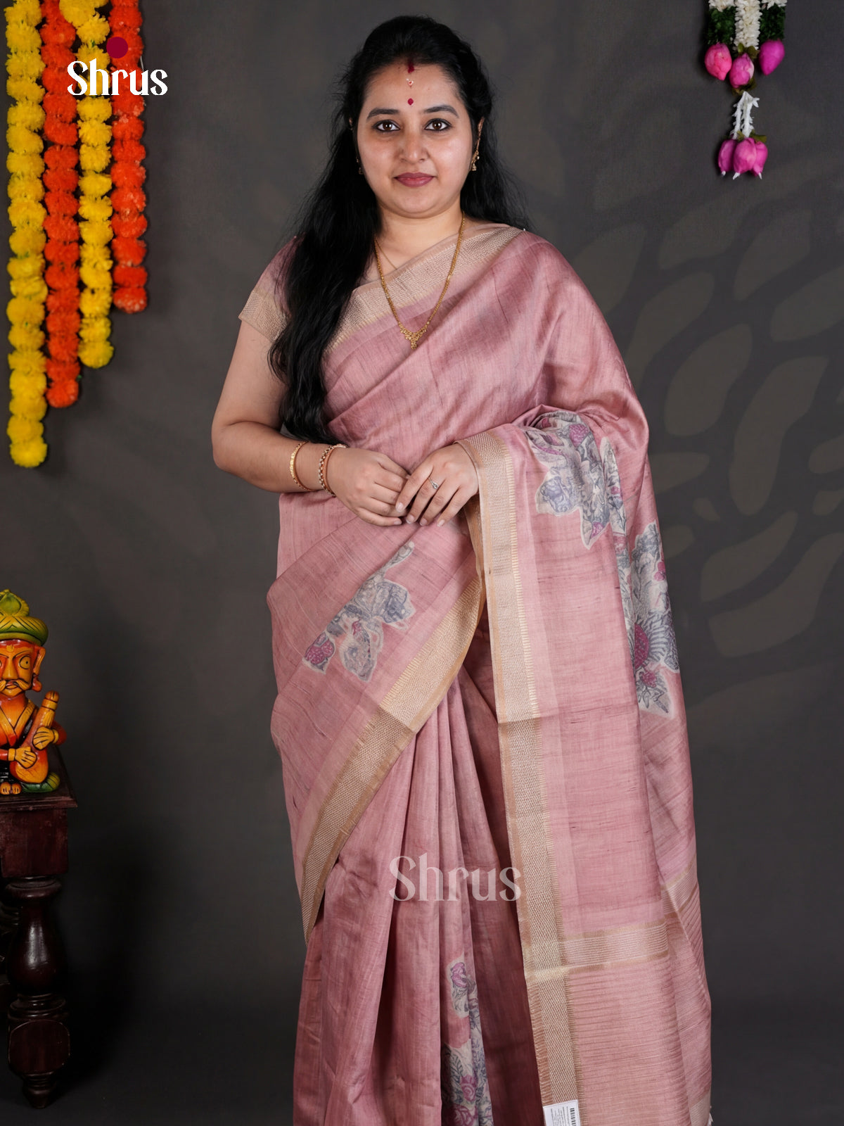 EBS04408 - Printed Semi Tussar - Saree - Shop on Shrus.com