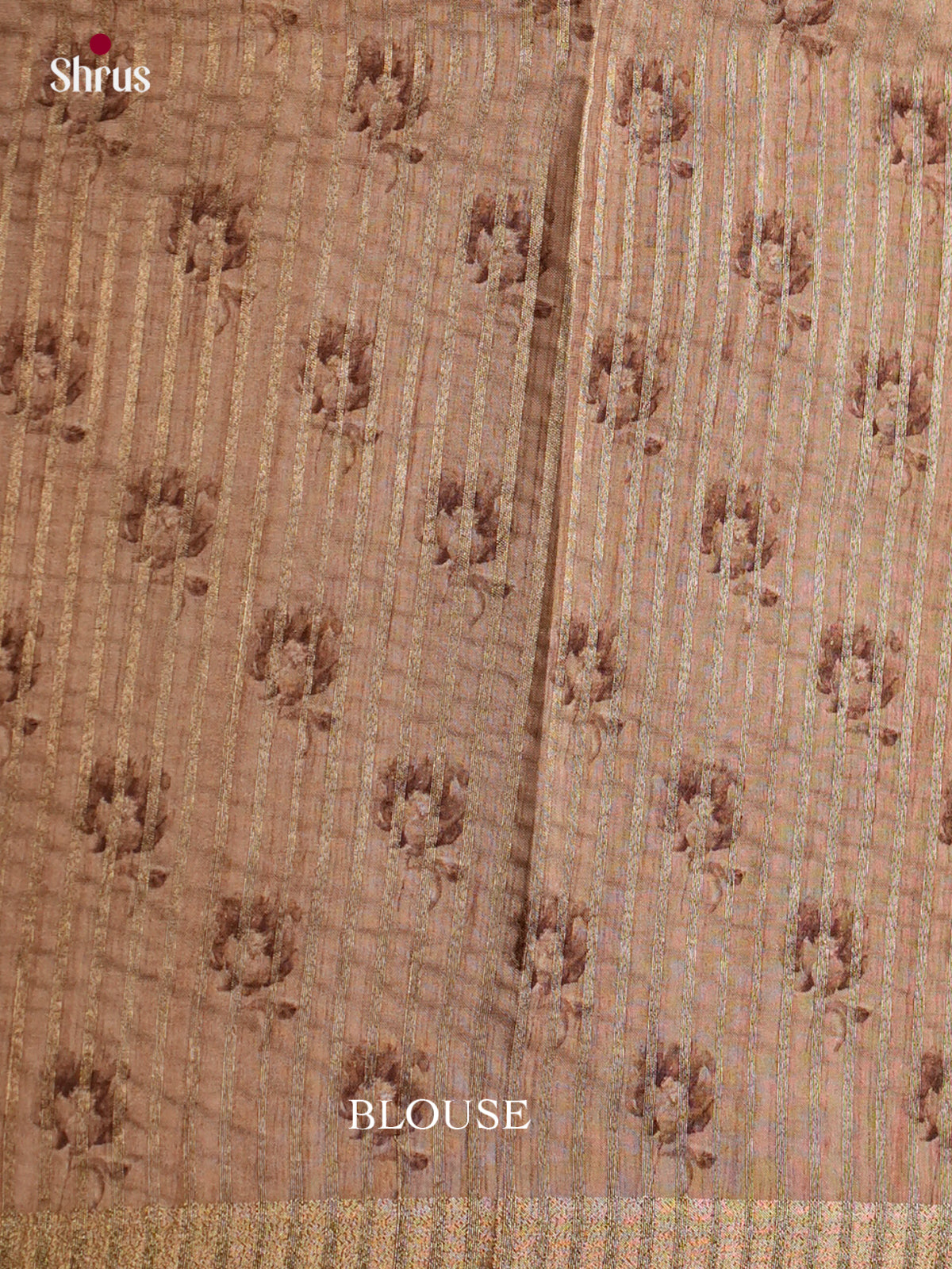 Printed Semi Tussar Saree - EBS04515 - Shop on Shrus.com