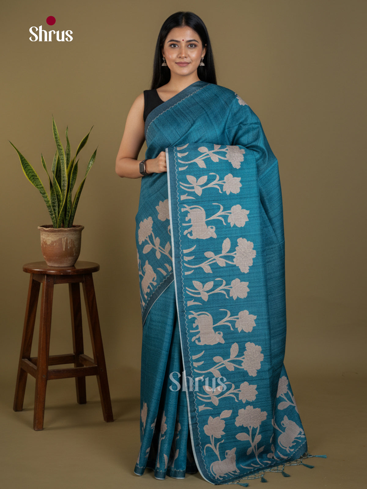 Semi matka Saree - EBS04628 - Shop on Shrus.com