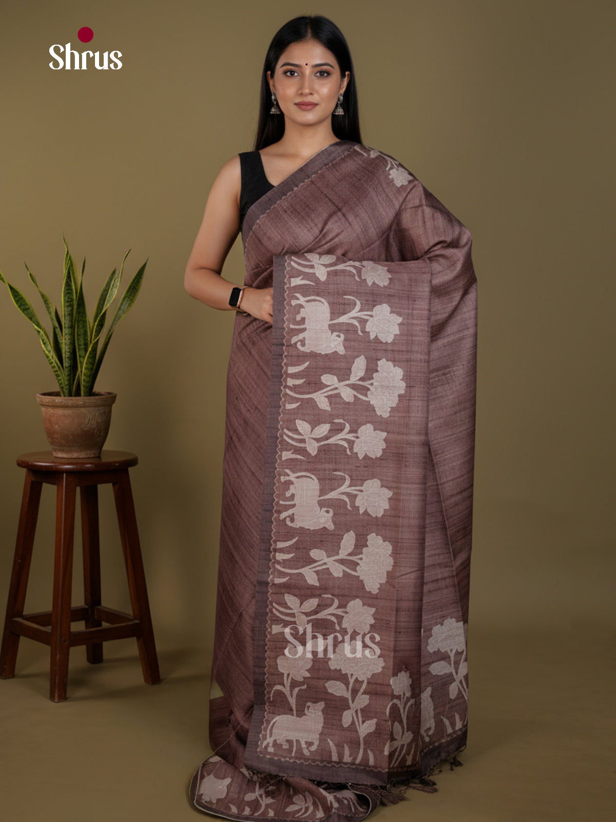 Semi matka Saree - EBS04638 - Shop on Shrus.com