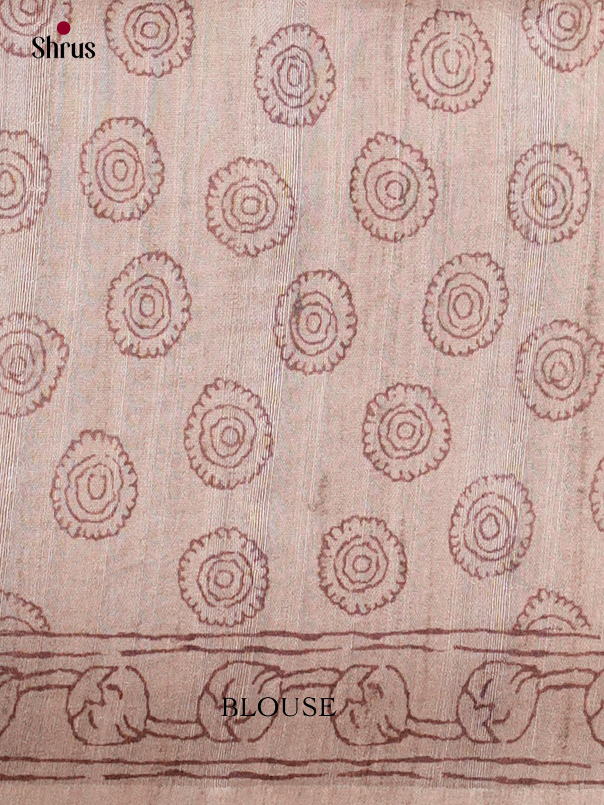 Semi Tussar Saree - EBS04670 - Shop on Shrus.com