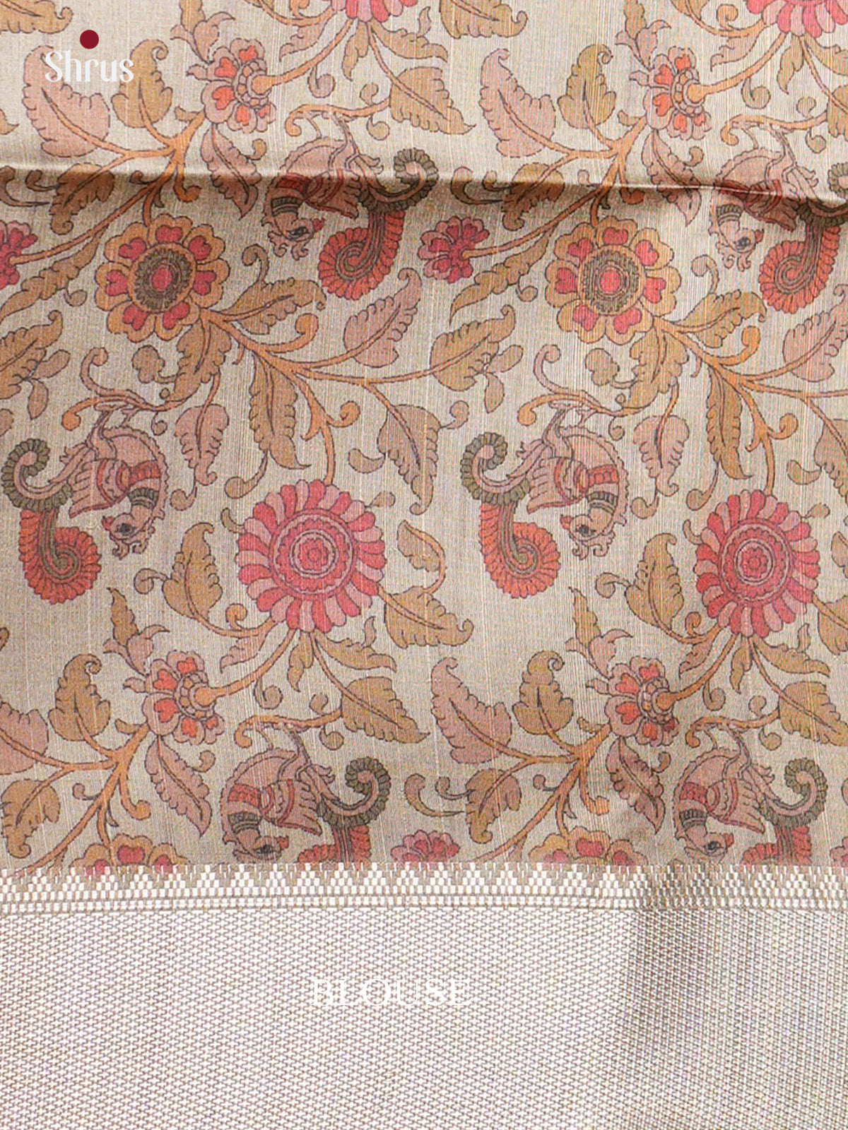 Semi Rawsilk Saree - EBS05002 - Shop on Shrus.com