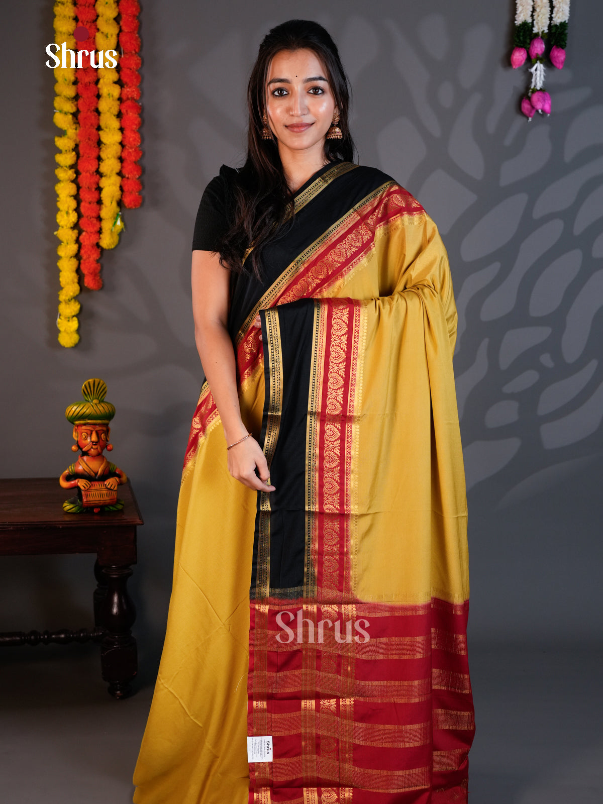 EBS05192 - Semi Mysoresilk - Saree - Shop on Shrus.com