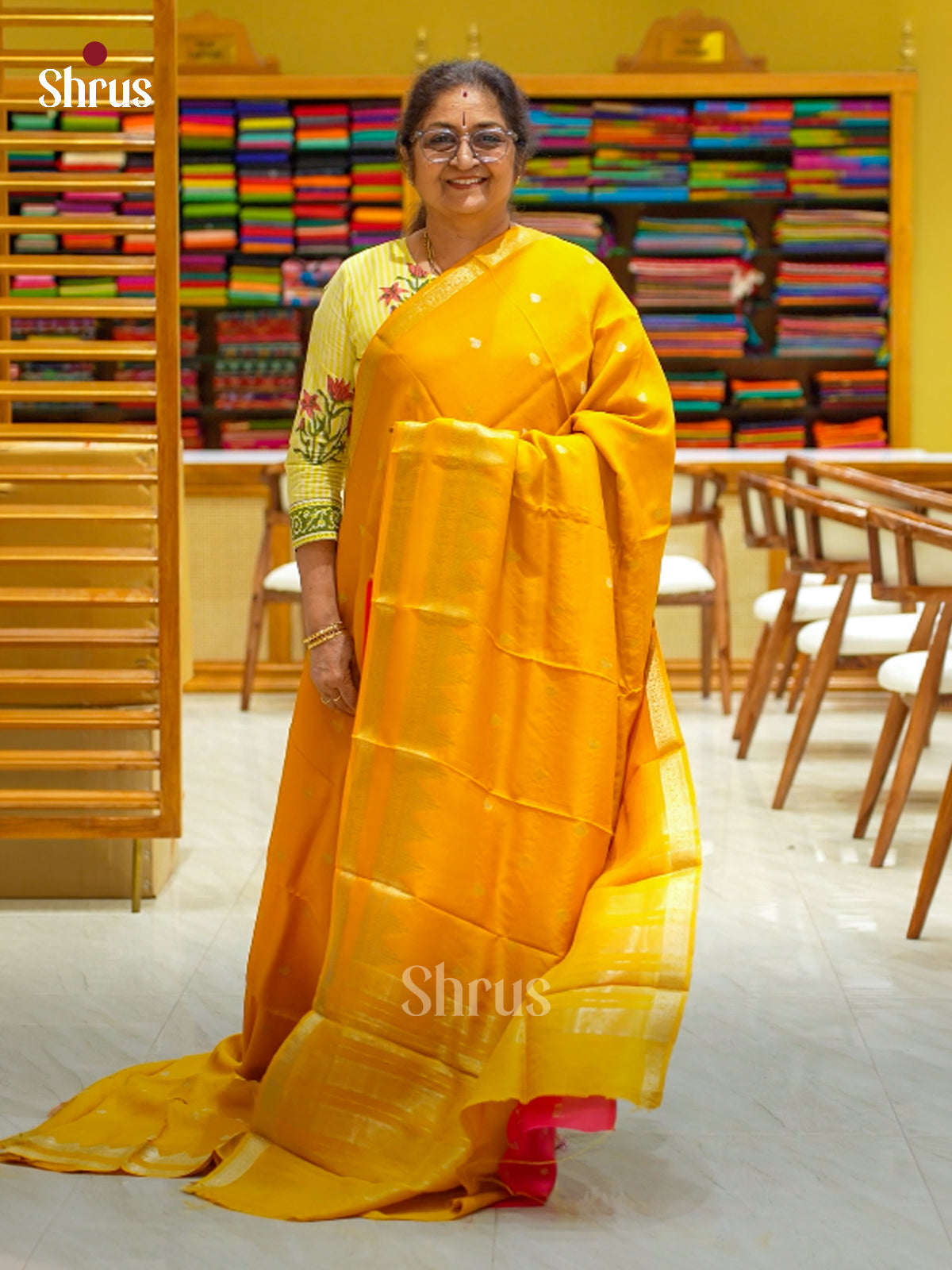 Semi Chiniya Saree - EBS05260 - Shop on Shrus.com