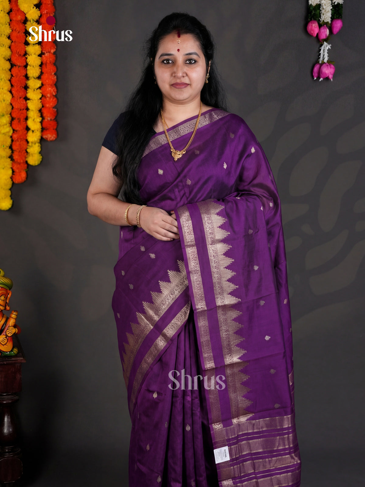 EBS05263 - Semi Chiniya - Saree - Shop on Shrus.com