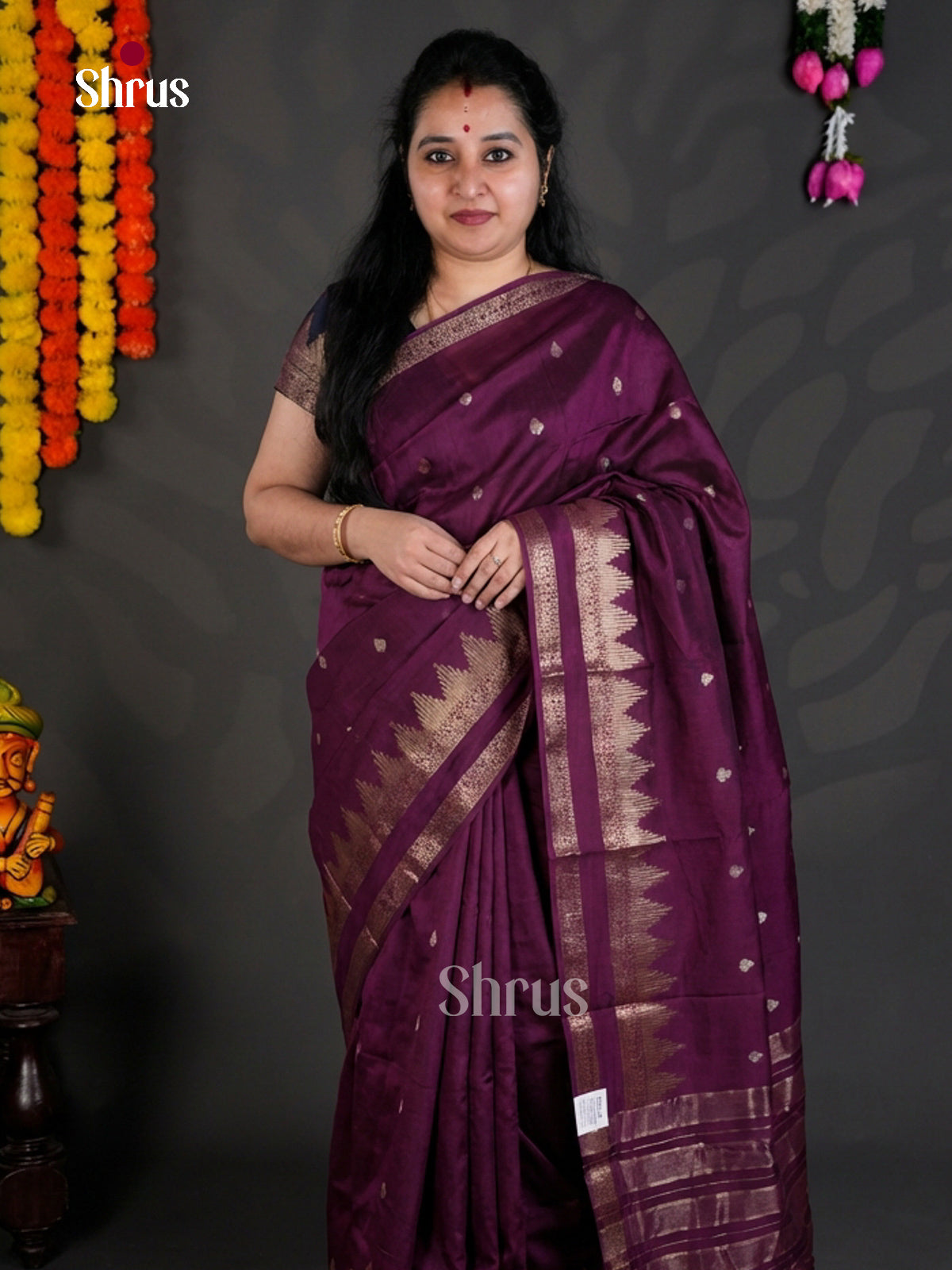 EBS05265 - Semi Chiniya - Saree - Shop on Shrus.com