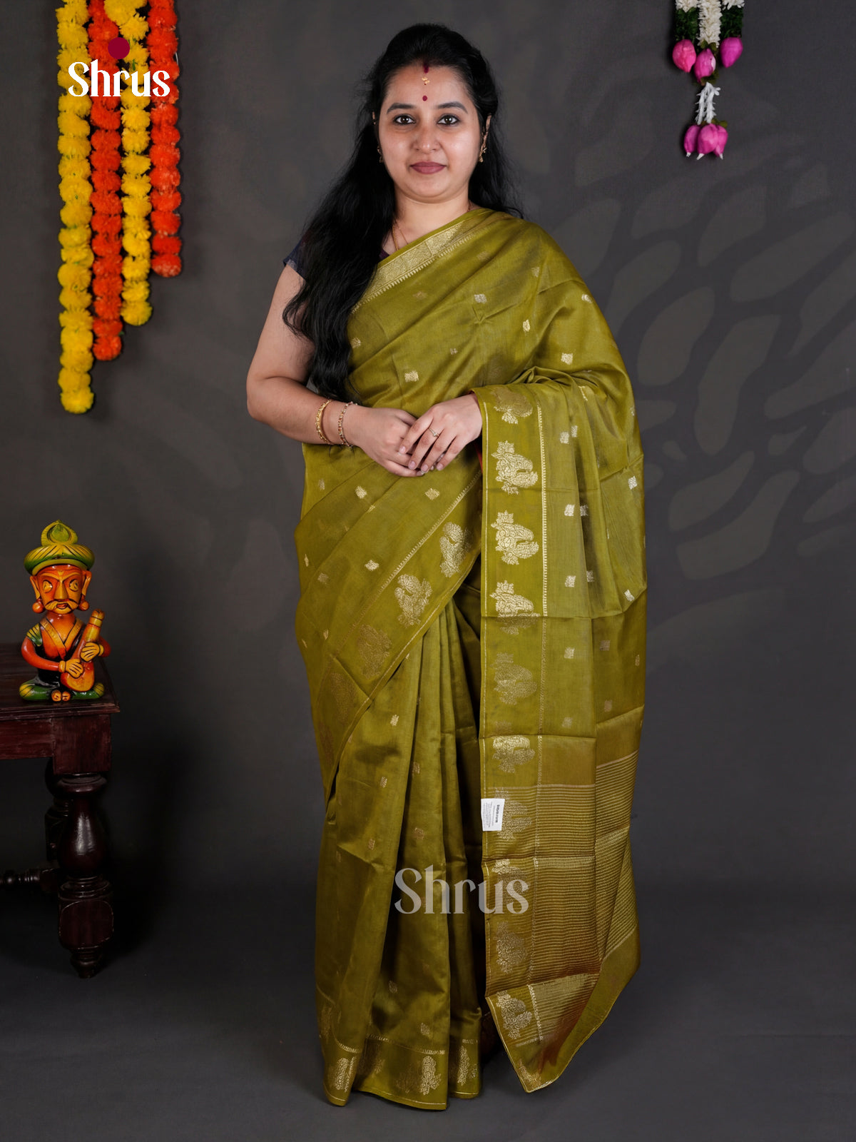 EBS05290 - Semi Chiniya - Saree - Shop on Shrus.com