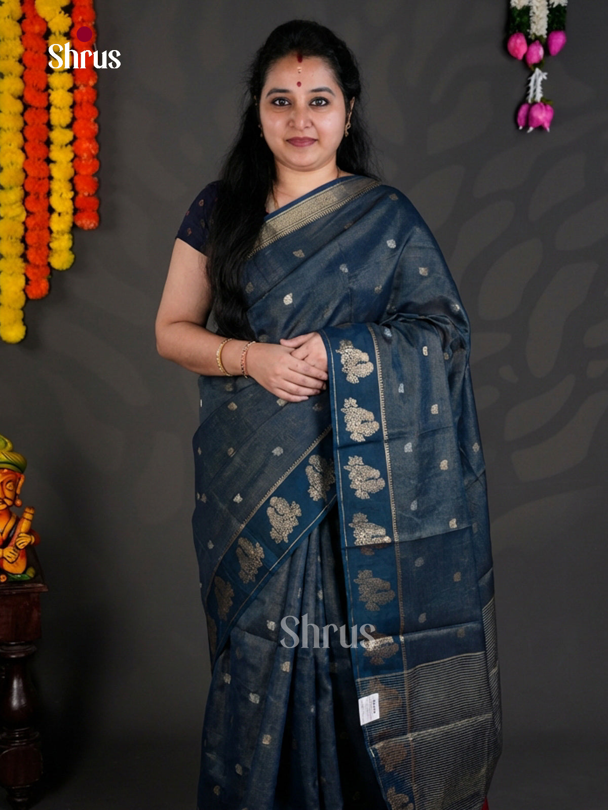 EBS05293 - Semi Chiniya - Saree - Shop on Shrus.com