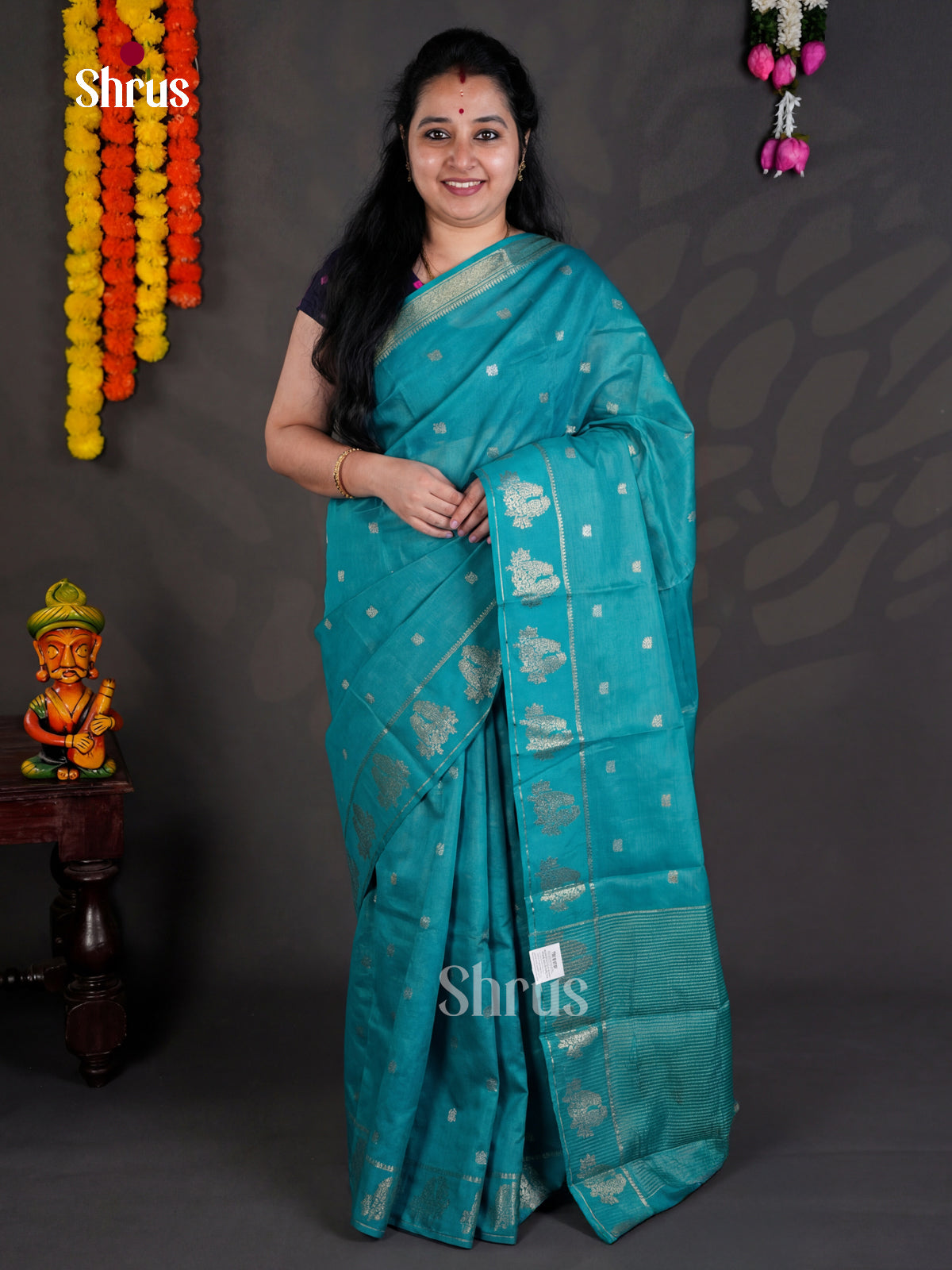 EBS05294 - Semi Chiniya - Saree - Shop on Shrus.com