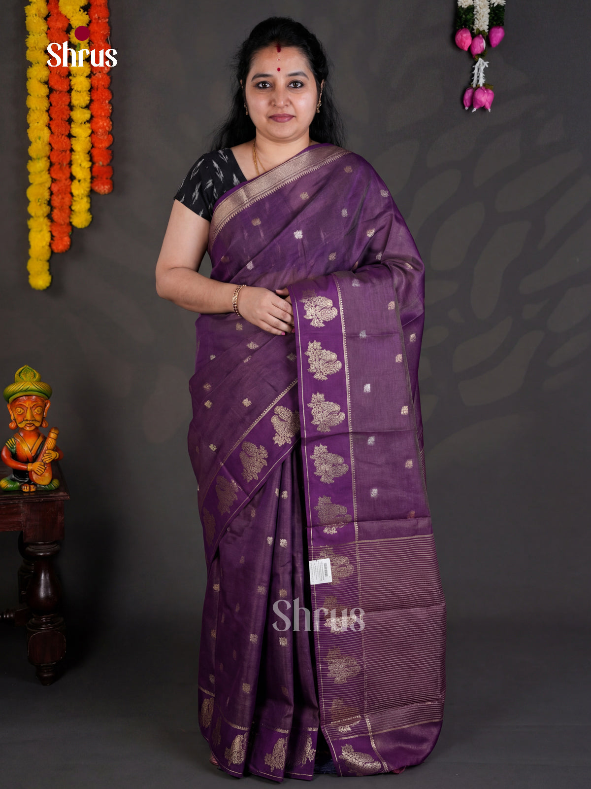 EBS05297 - Semi Chiniya - Saree - Shop on Shrus.com