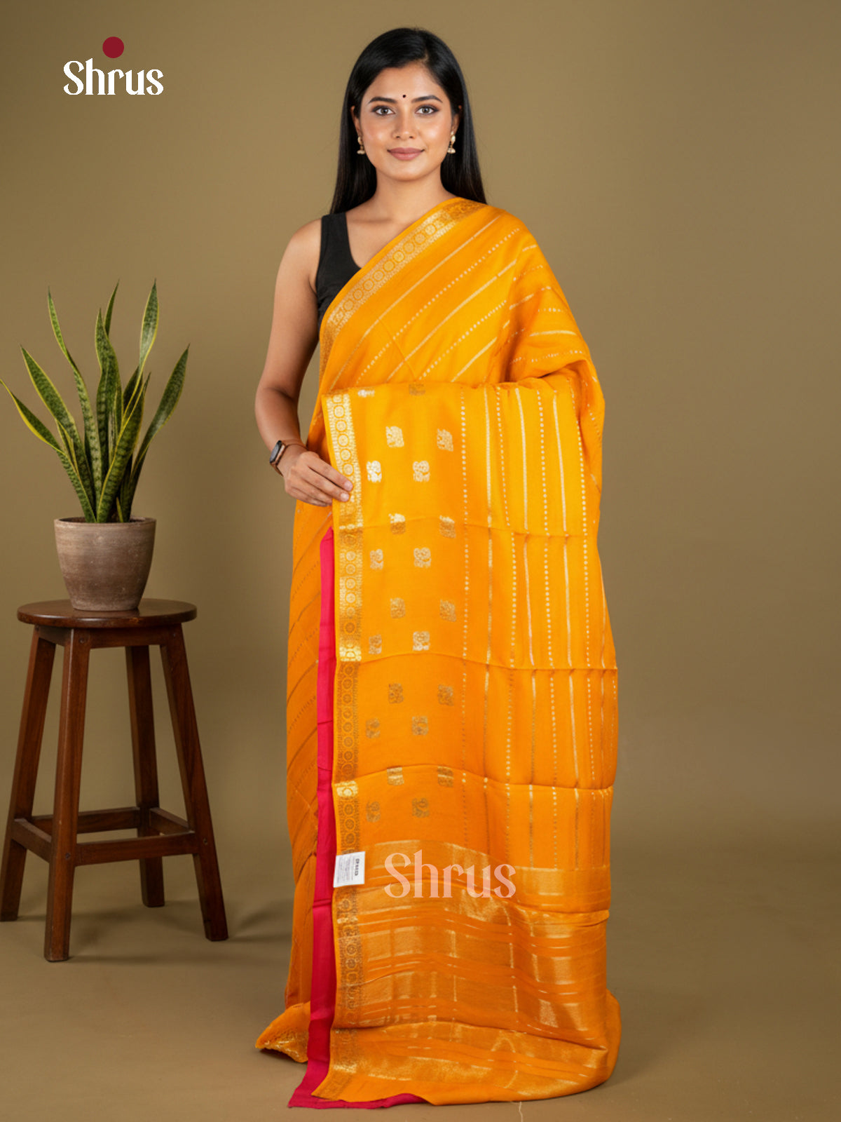 Semi Chiniya Saree - EBS05326 - Shop on Shrus.com