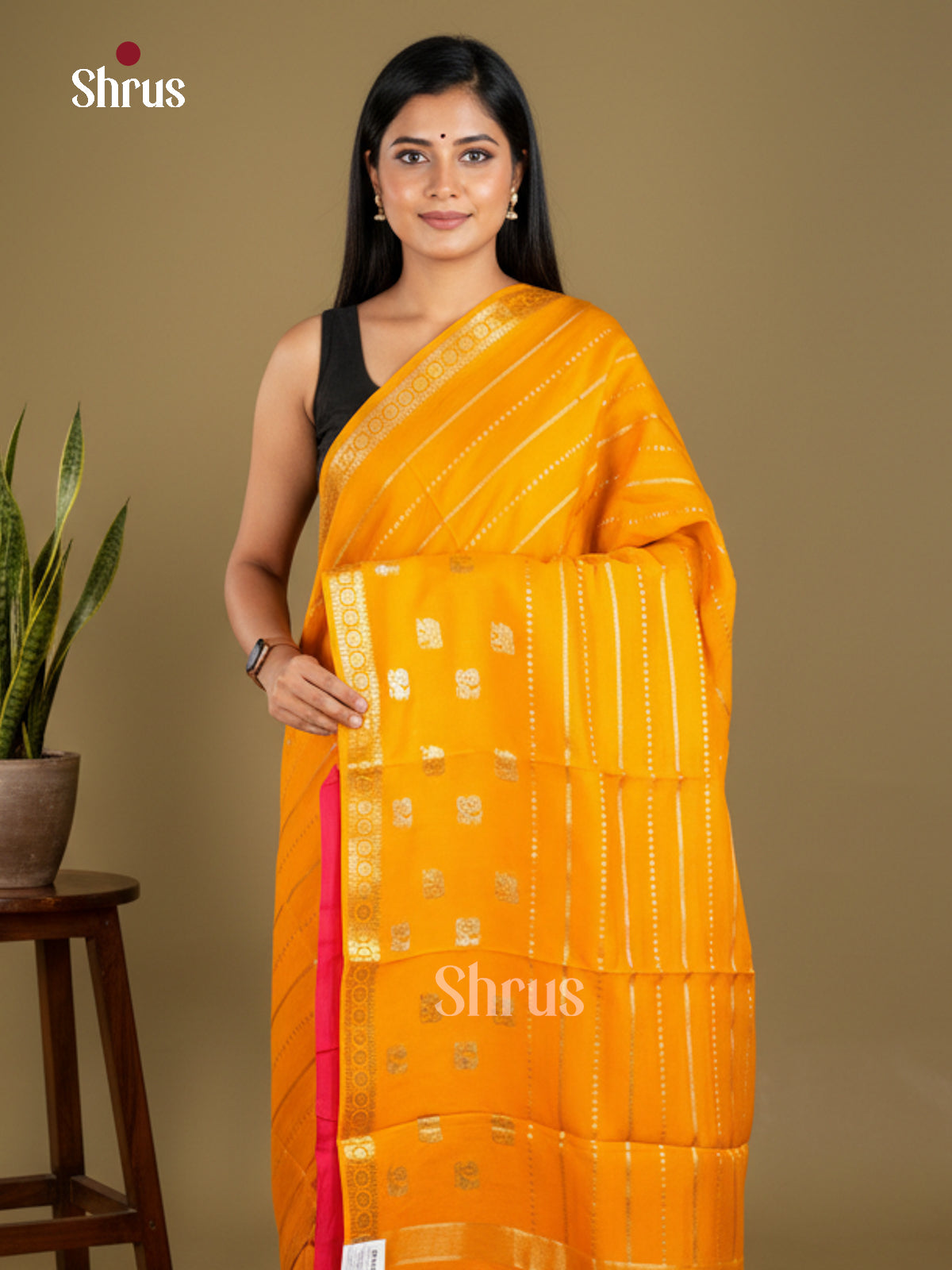 Semi Chiniya Saree - EBS05326 - Shop on Shrus.com