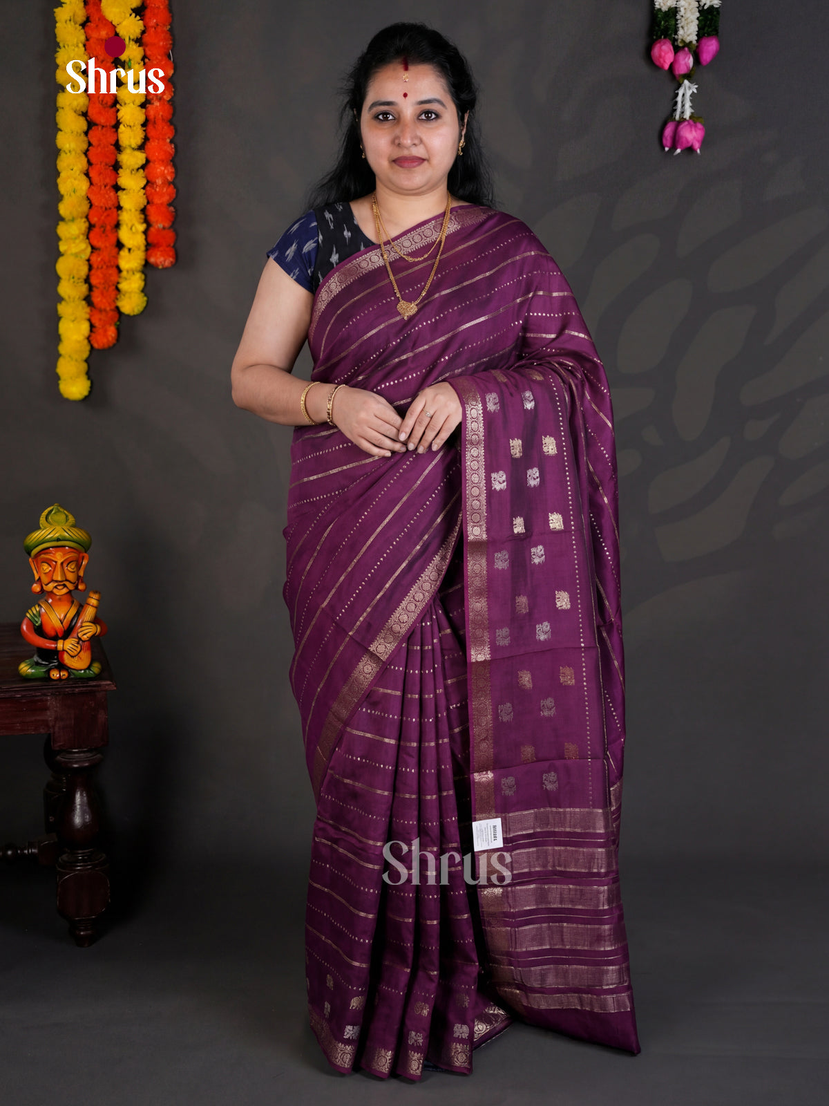 EBS05331 - Semi Chiniya - Saree - Shop on Shrus.com