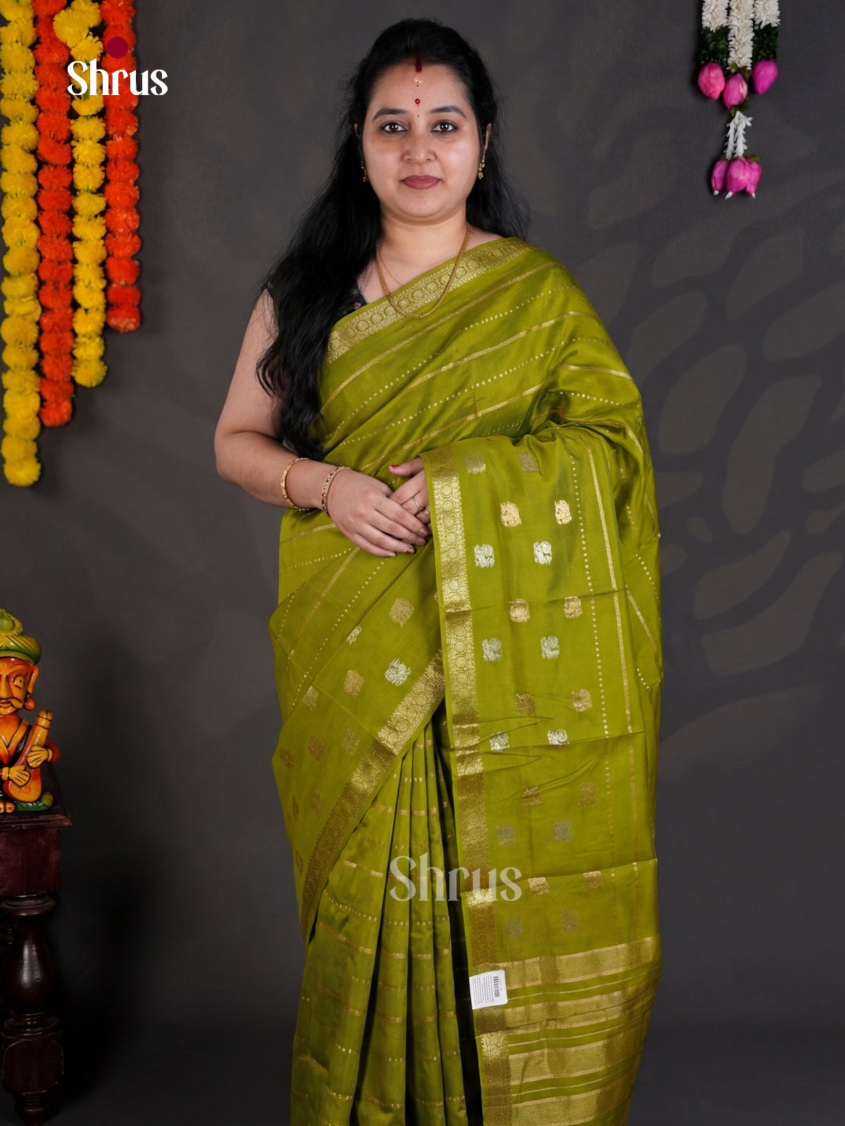 EBS05332 - Semi Chiniya - Saree - Shop on Shrus.com