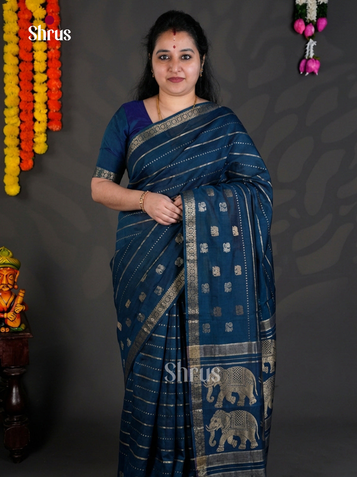 EBS05333 - Semi Chiniya - Saree - Shop on Shrus.com