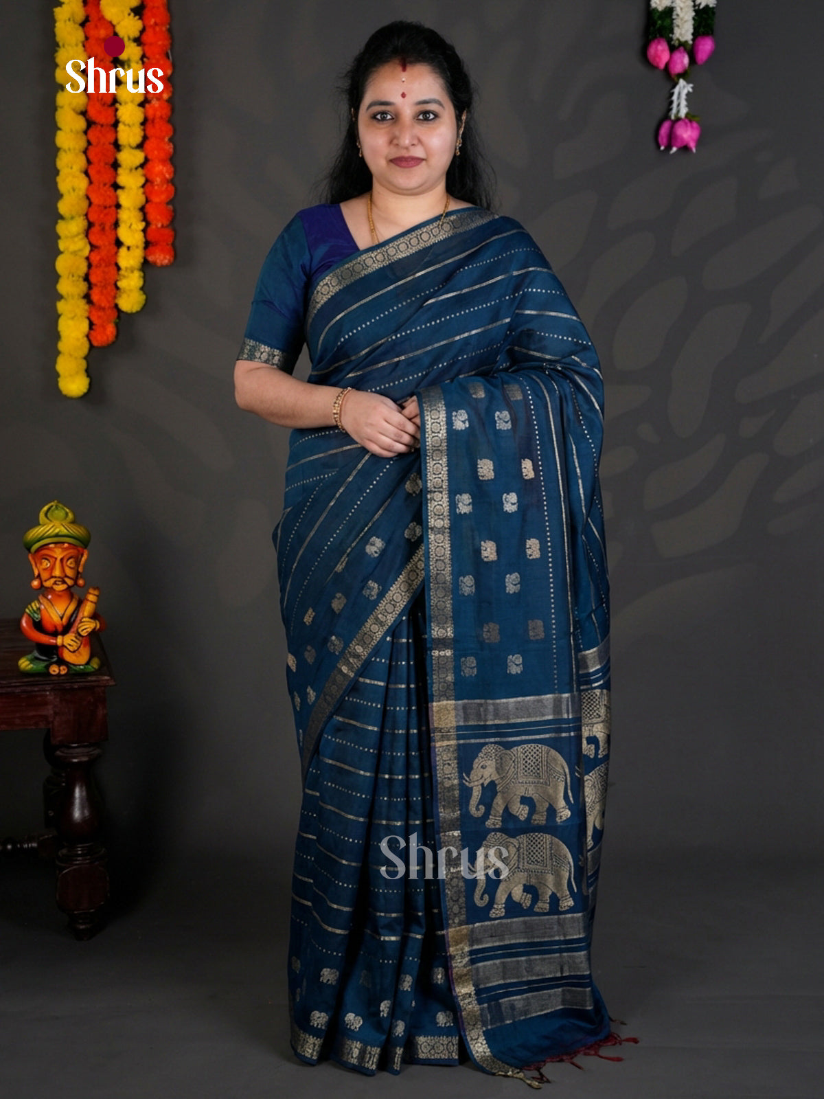 EBS05333 - Semi Chiniya - Saree - Shop on Shrus.com
