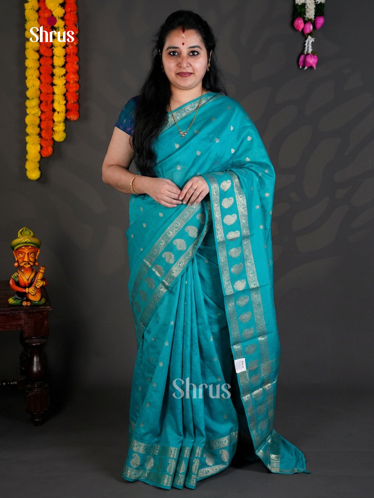 EBS05342 - Semi Chiniya - Saree - Shop on Shrus.com