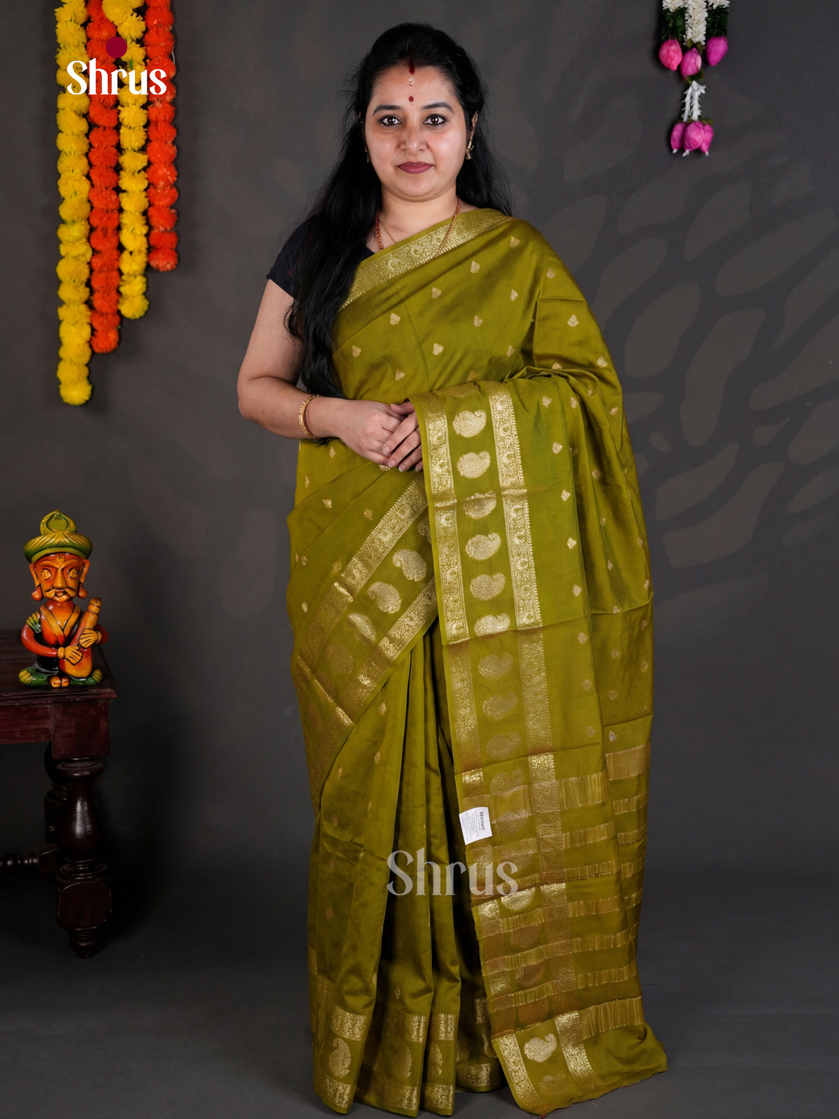 EBS05350 - Semi Chiniya - Saree - Shop on Shrus.com