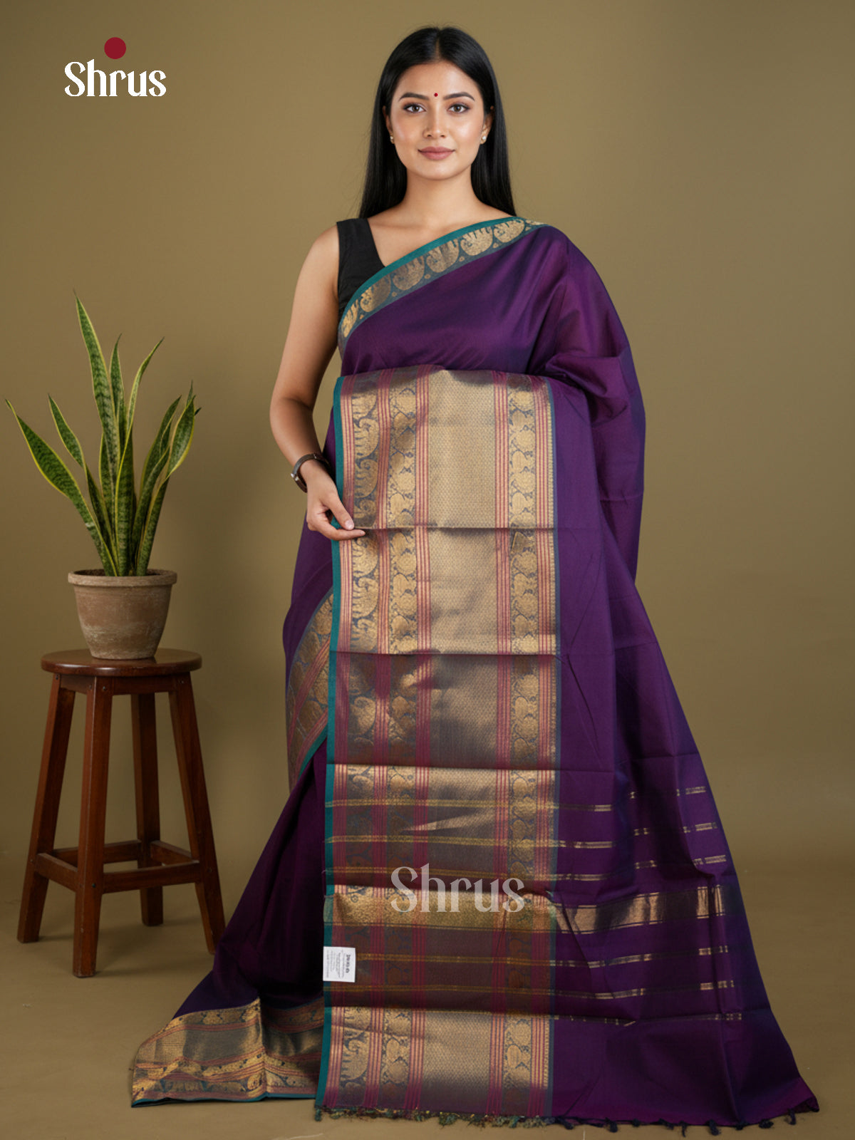 Narayanpet Cotton Saree - EBS06003 - Shop on Shrus.com