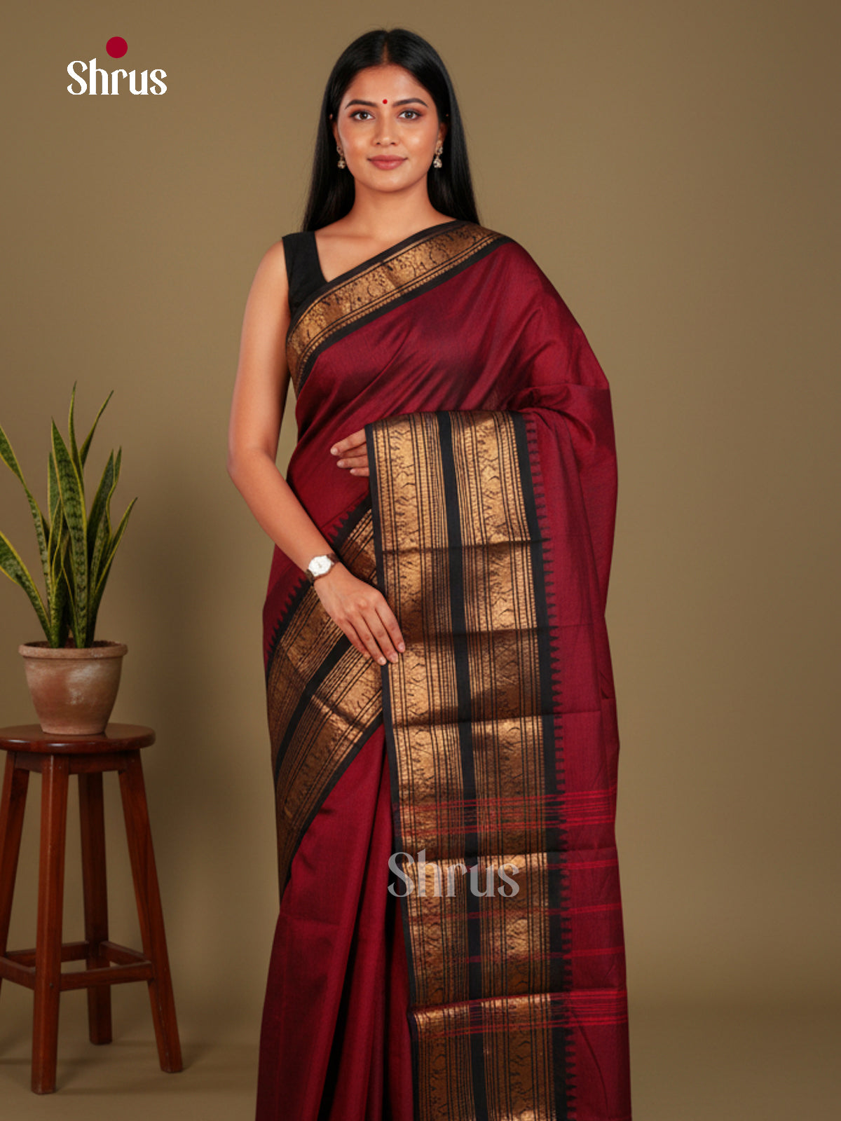 Chettinad Cotton Saree - EBS06115 - Shop on Shrus.com