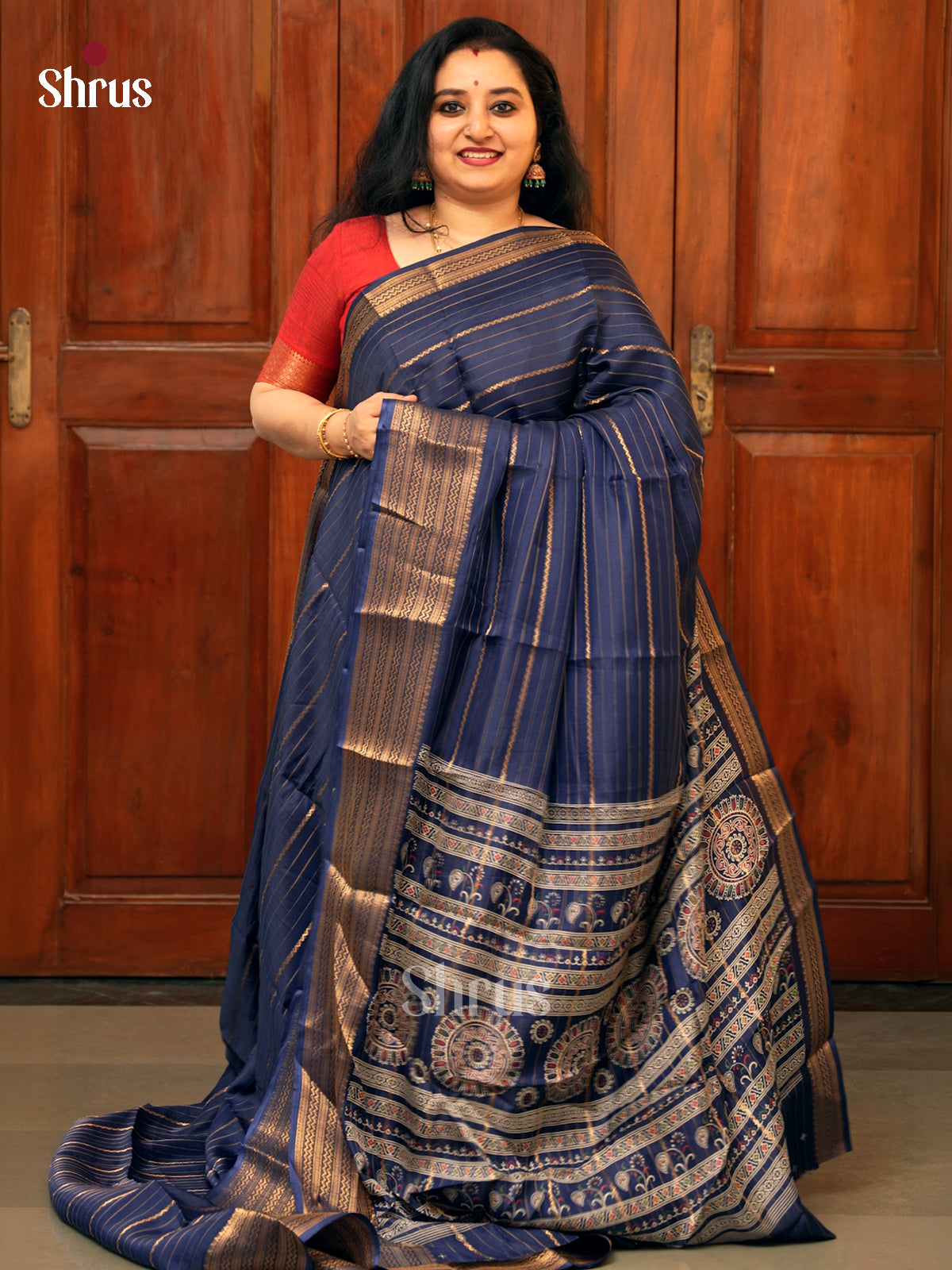 Semi Crepe Saree - EBS06193