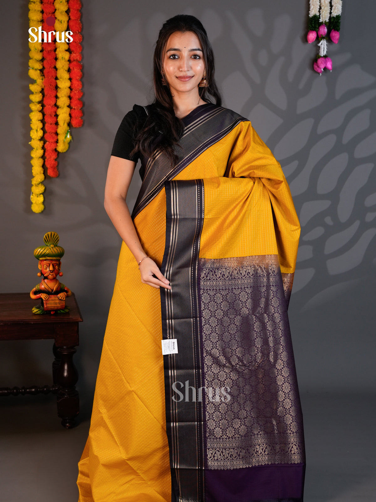 EBS07001 - Semi Kanchipuram - Saree - Shop on Shrus.com