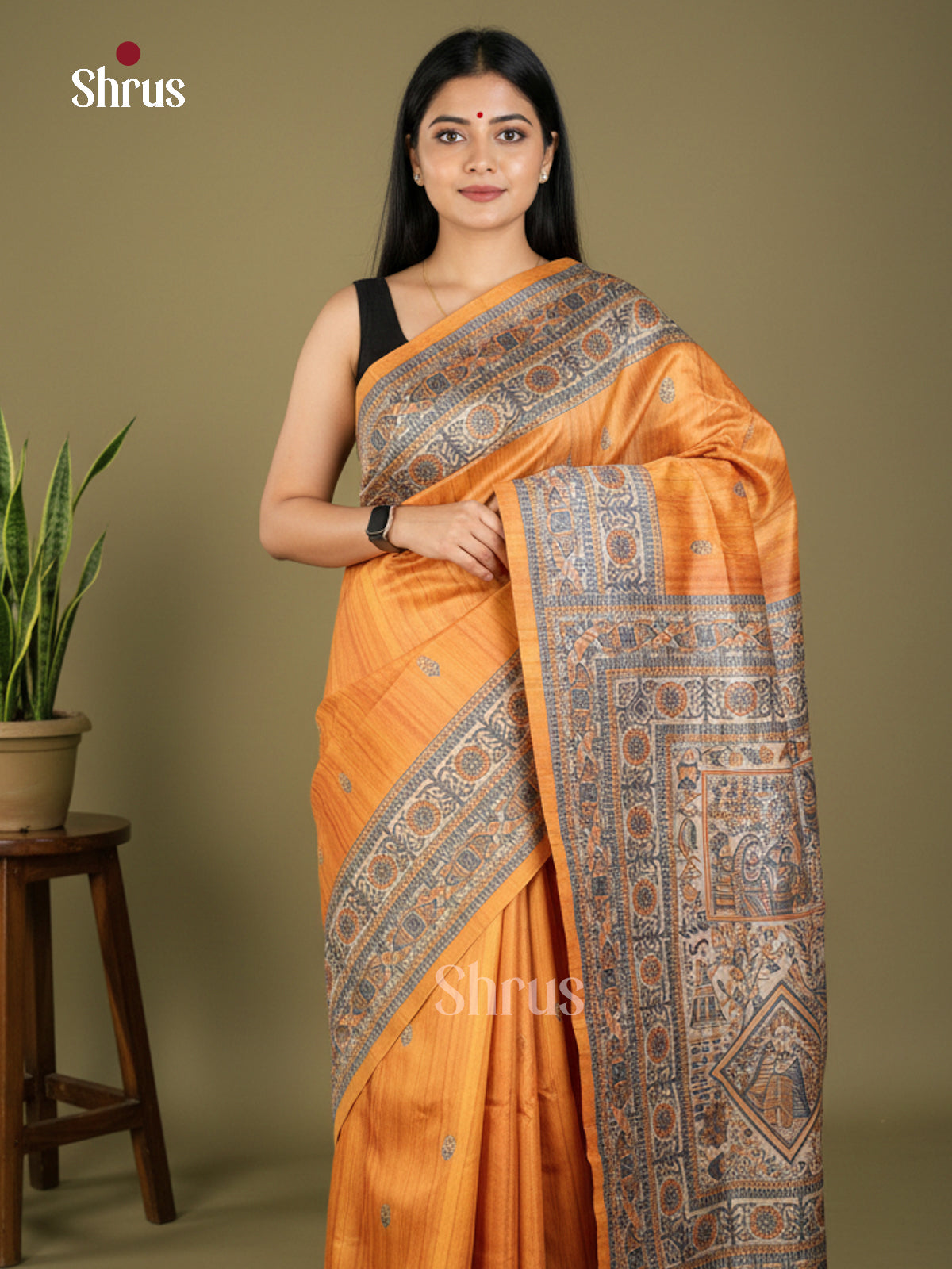 EBS09028 - Printed Madhubani - Saree - Shop on Shrus.com